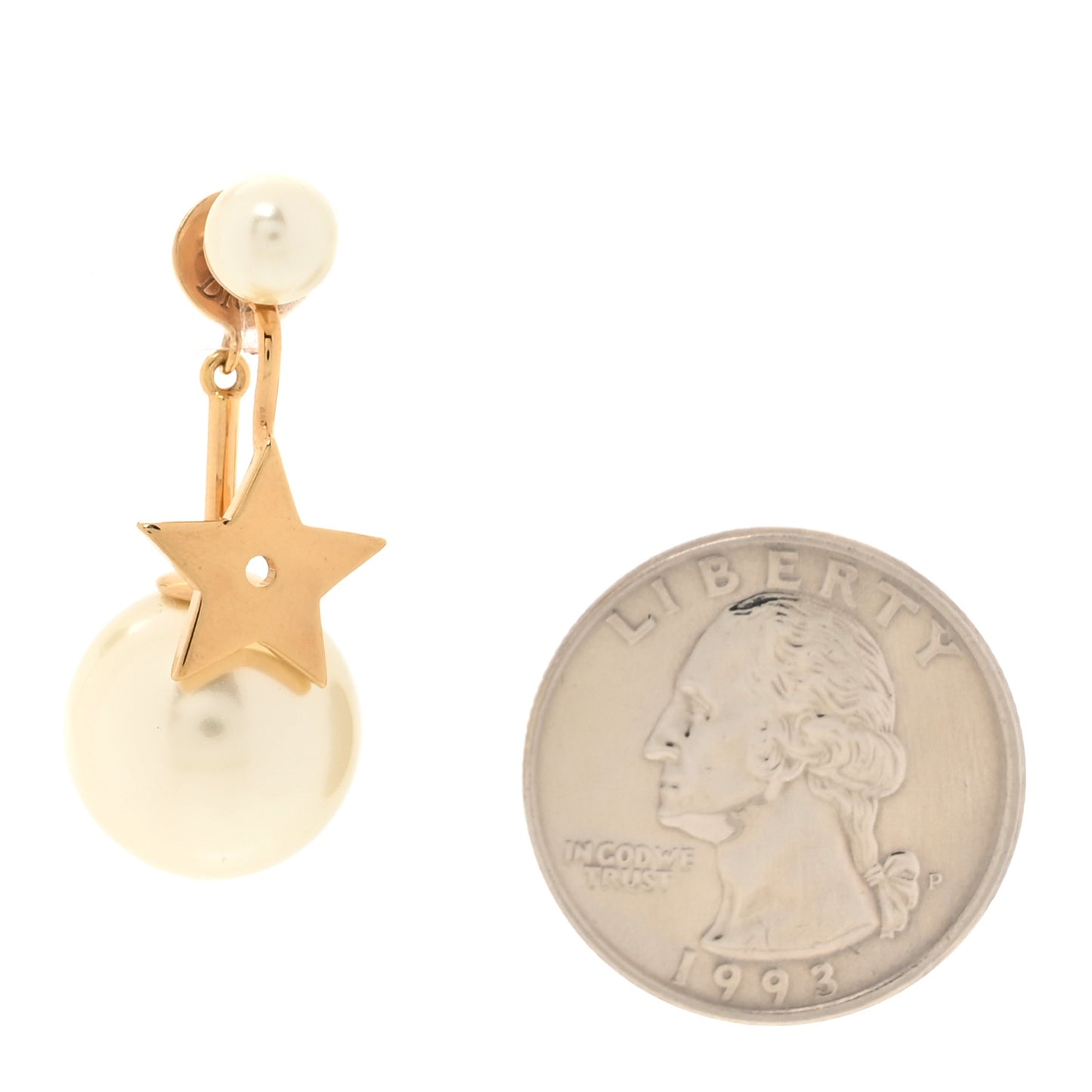 Pearl My ABCDior Tribales Etoile Earring Gold