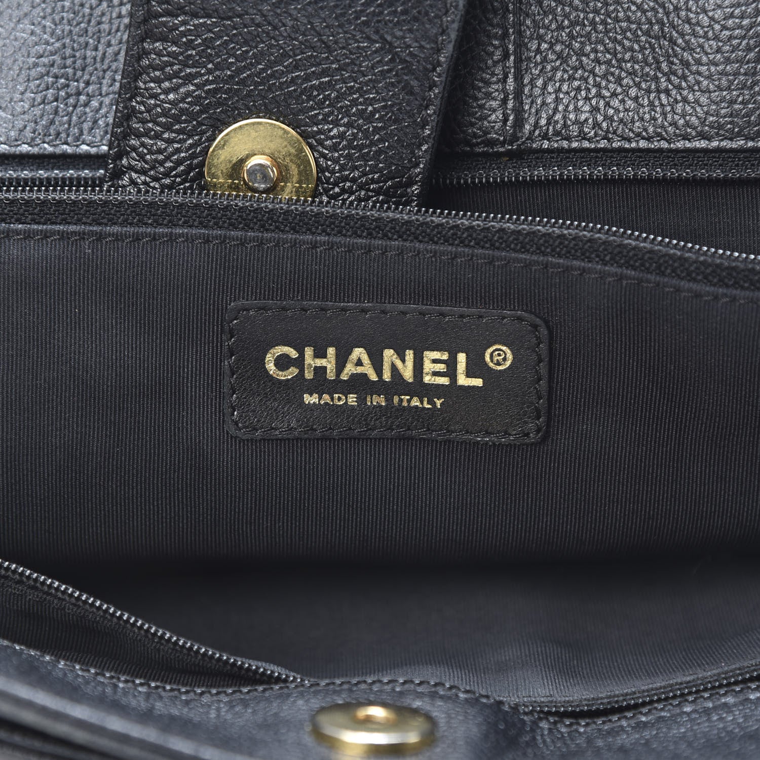 Chanel Calfskin Cerf Executive Shopper Tote Black 6 of 19