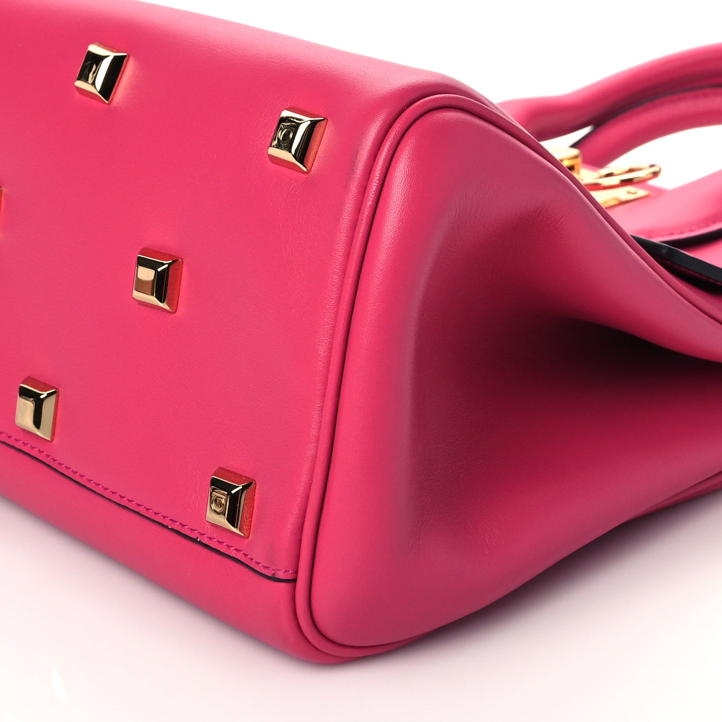 Calfskin Medium Studio Bag Hot Pink