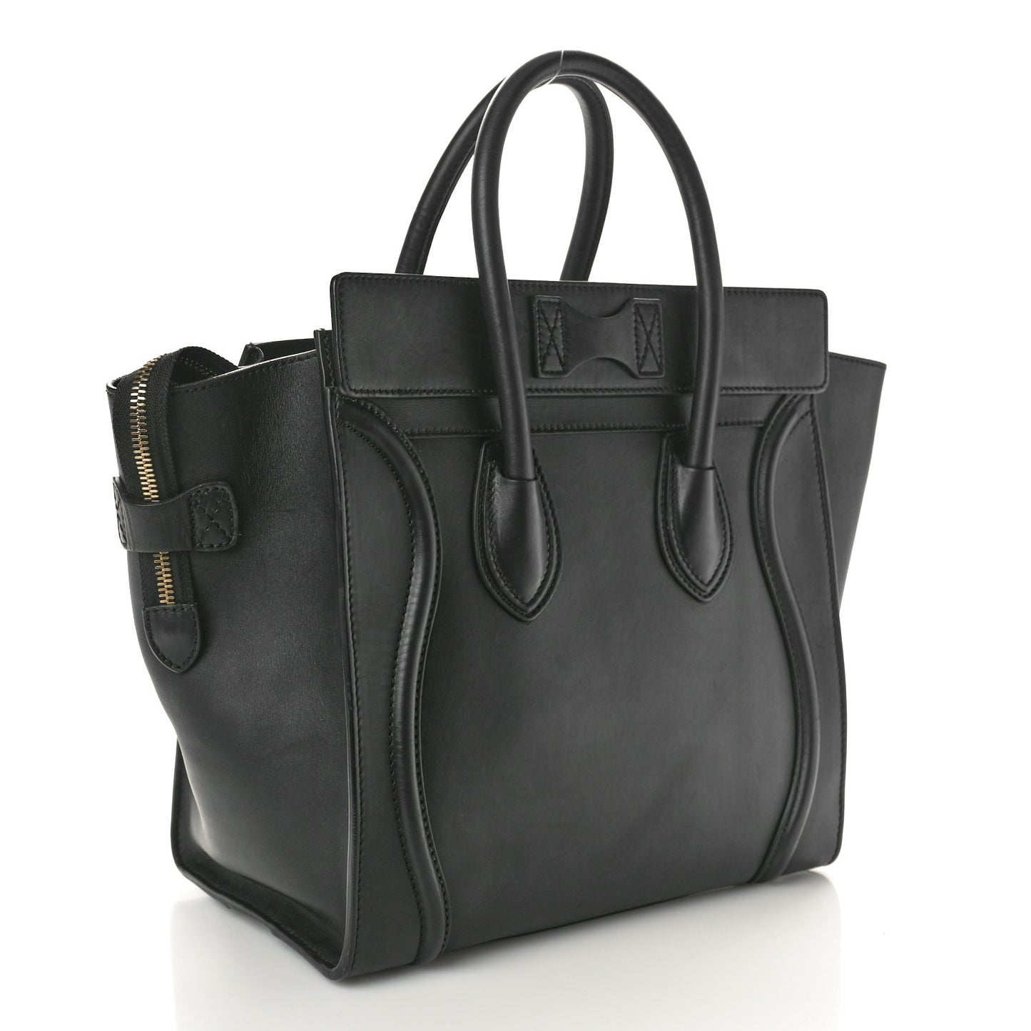 Smooth Calfskin Mini Luggage Black