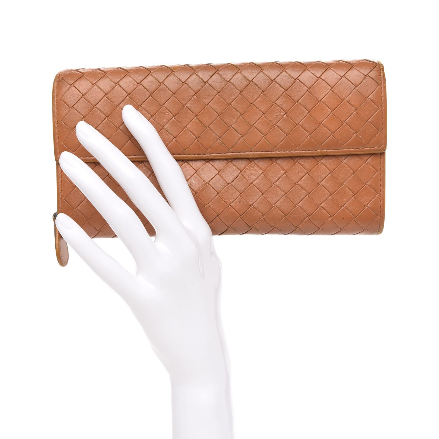 Nappa Intrecciato Continental Flap Wallet Topaz