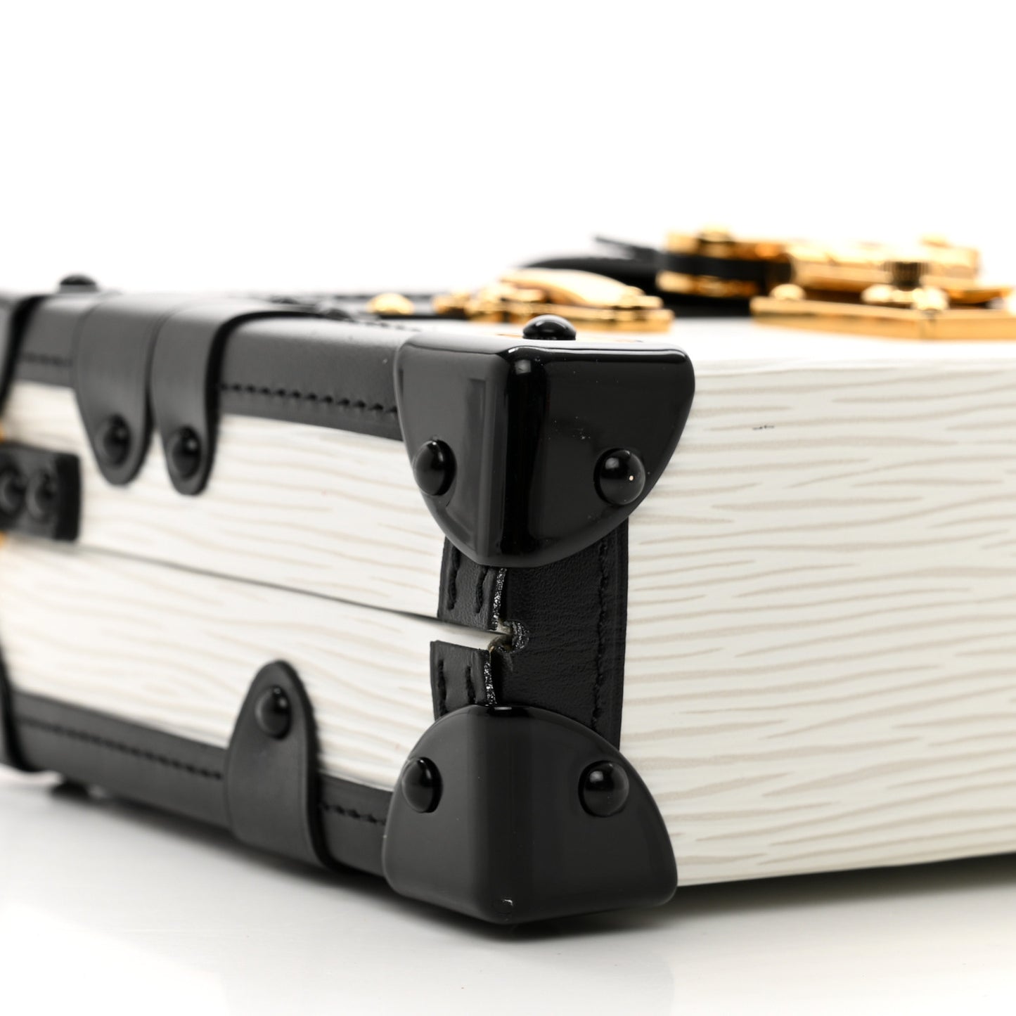 Epi Petite Malle White Black