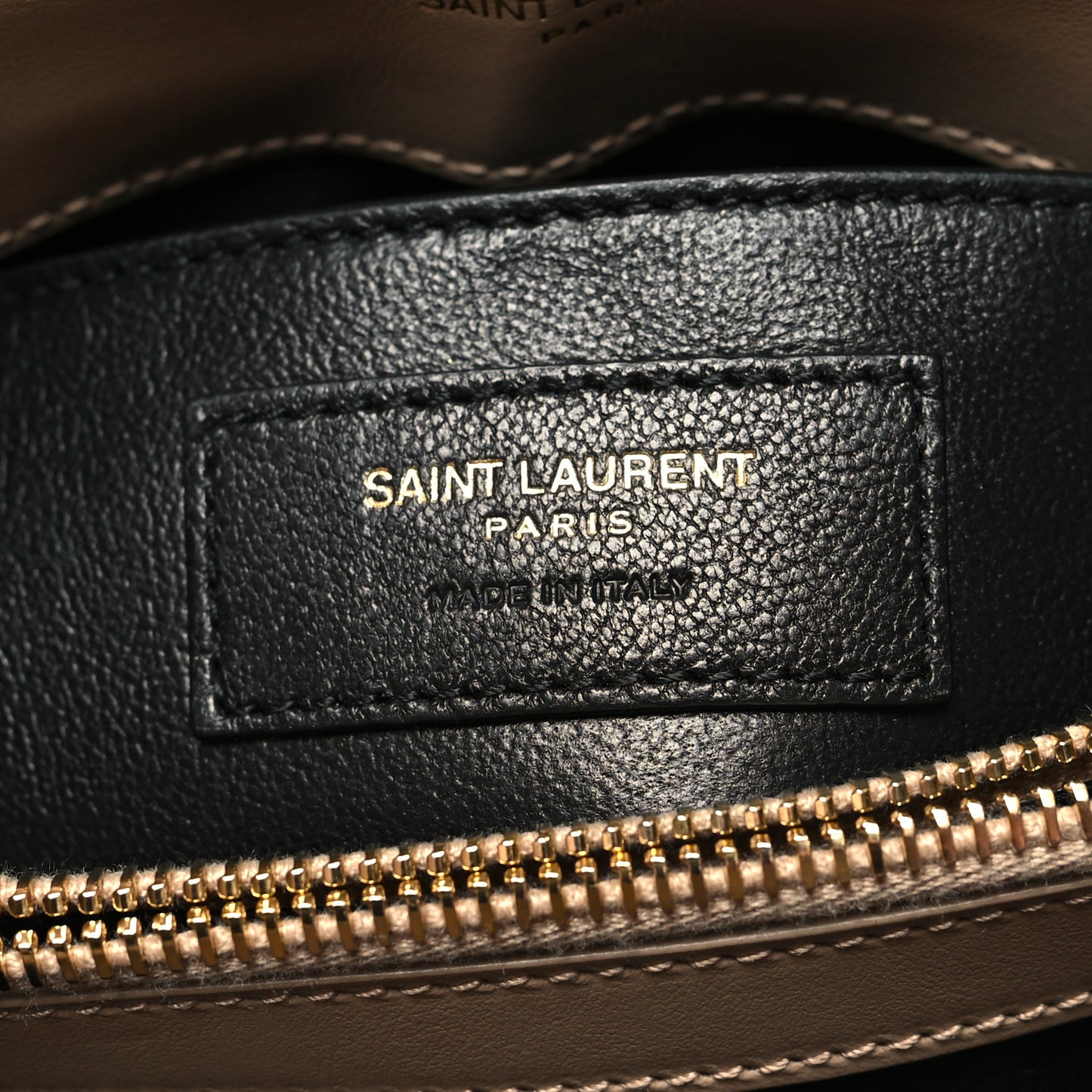 Calfskin Y Quilted Monogram Small Loulou Chain Satchel Dark Beige