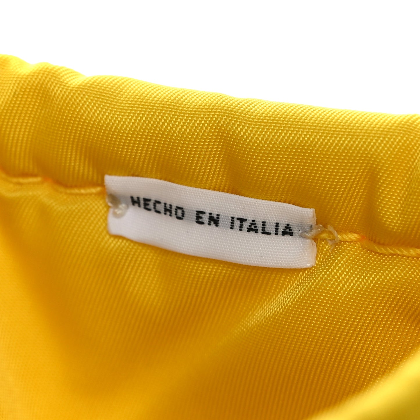 Tessuto Nylon Chain Tote Giallo