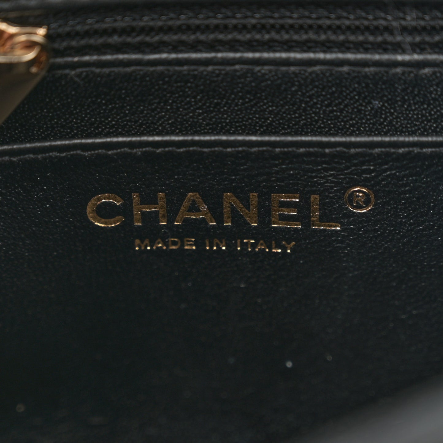Lambskin Quilted Mini Square Flap Black