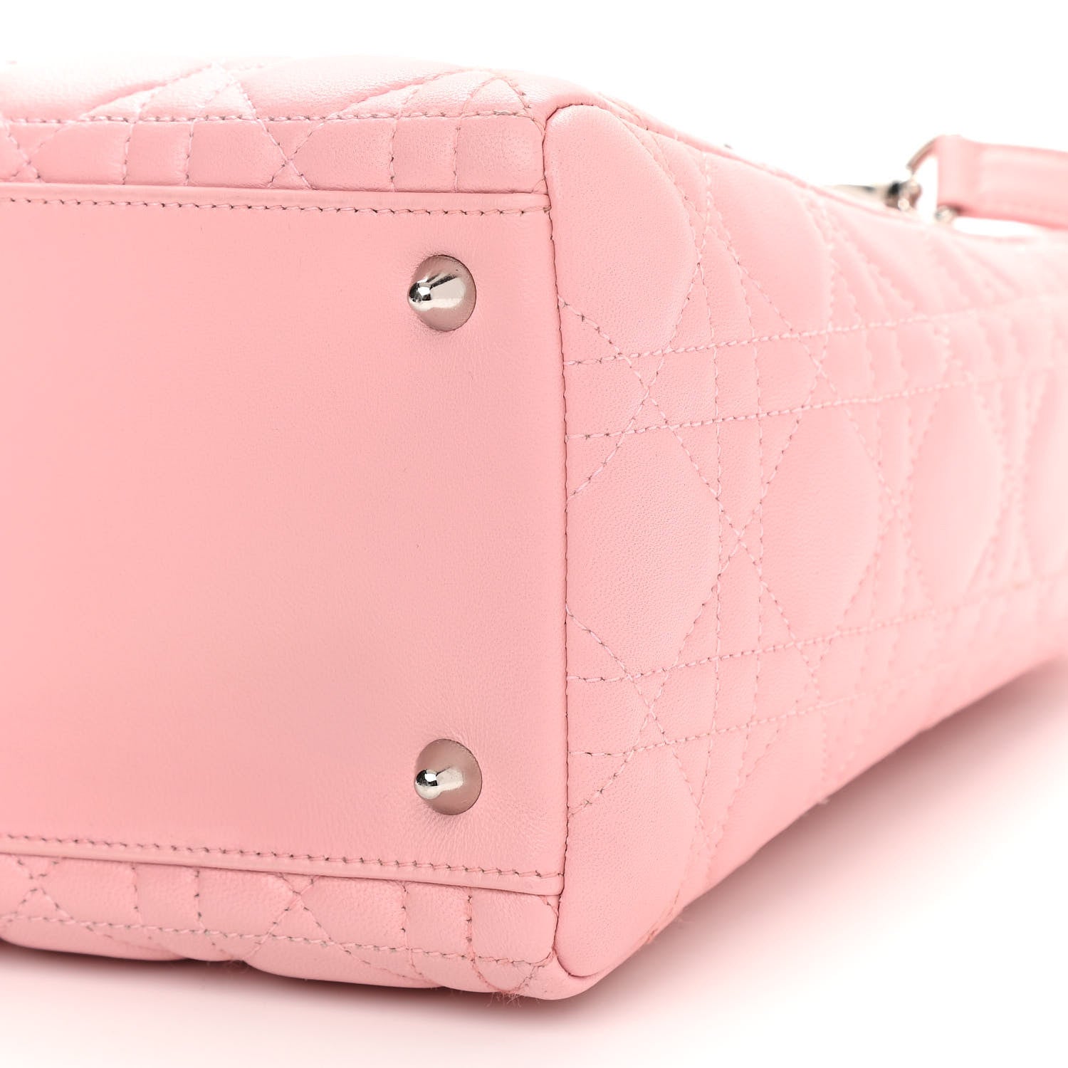 Christian Dior Lambskin Cannage Medium Lady Dior Light Pink 5 of 9