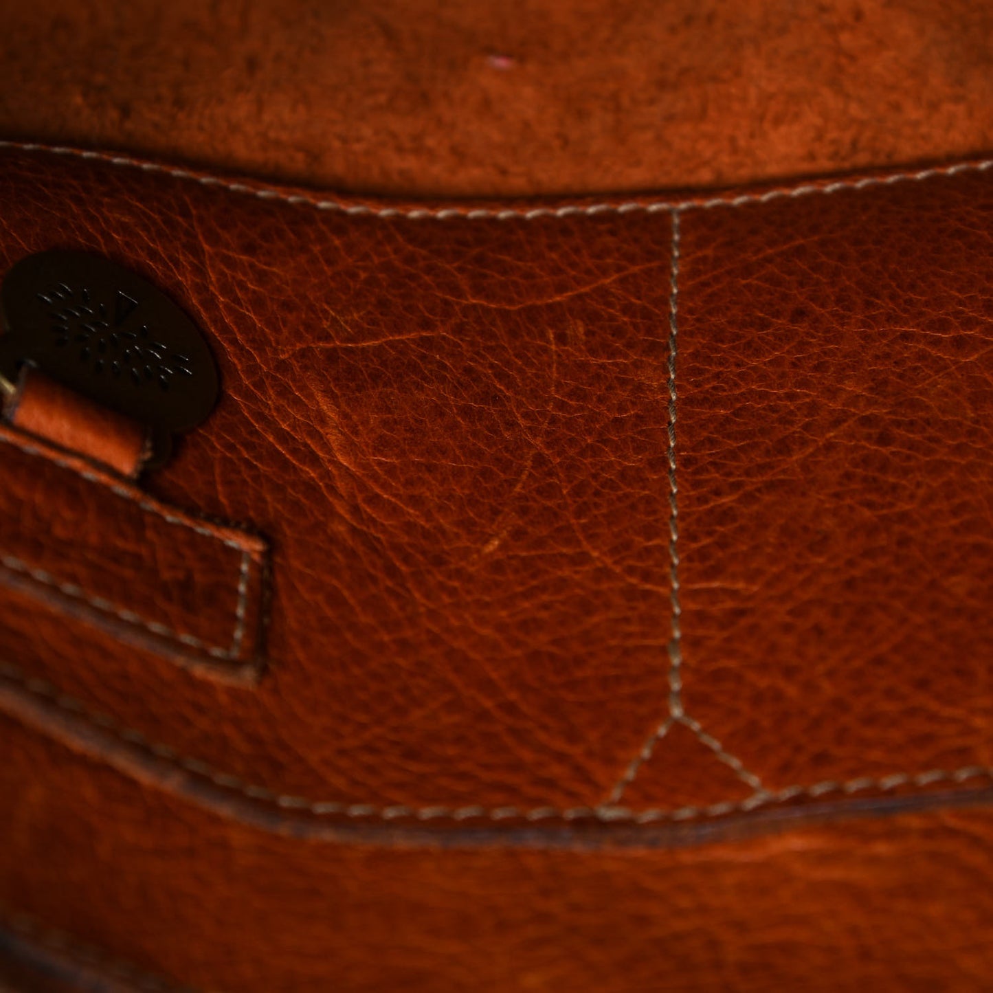 Grained Calfskin Tooled Darwin Bayswater Oak