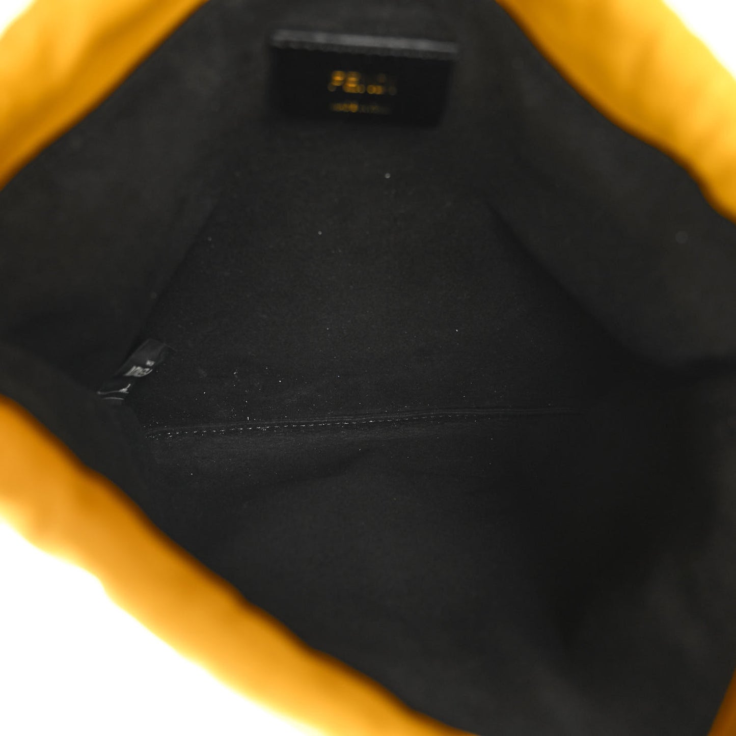 Soft Nappa Logo Small Drawstring Pouch Bag Sunflower Black