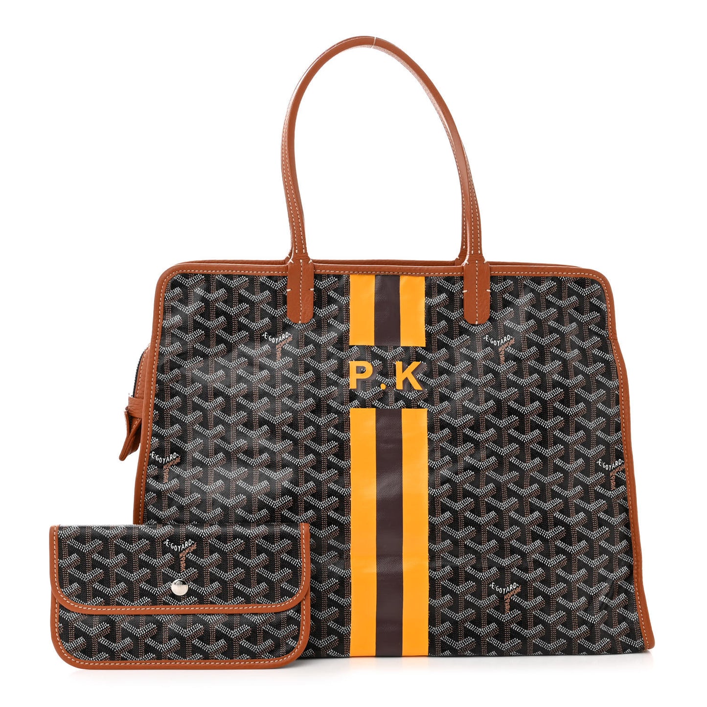 Goyardine Sac Hardy Pet Carrier PM Black Gold