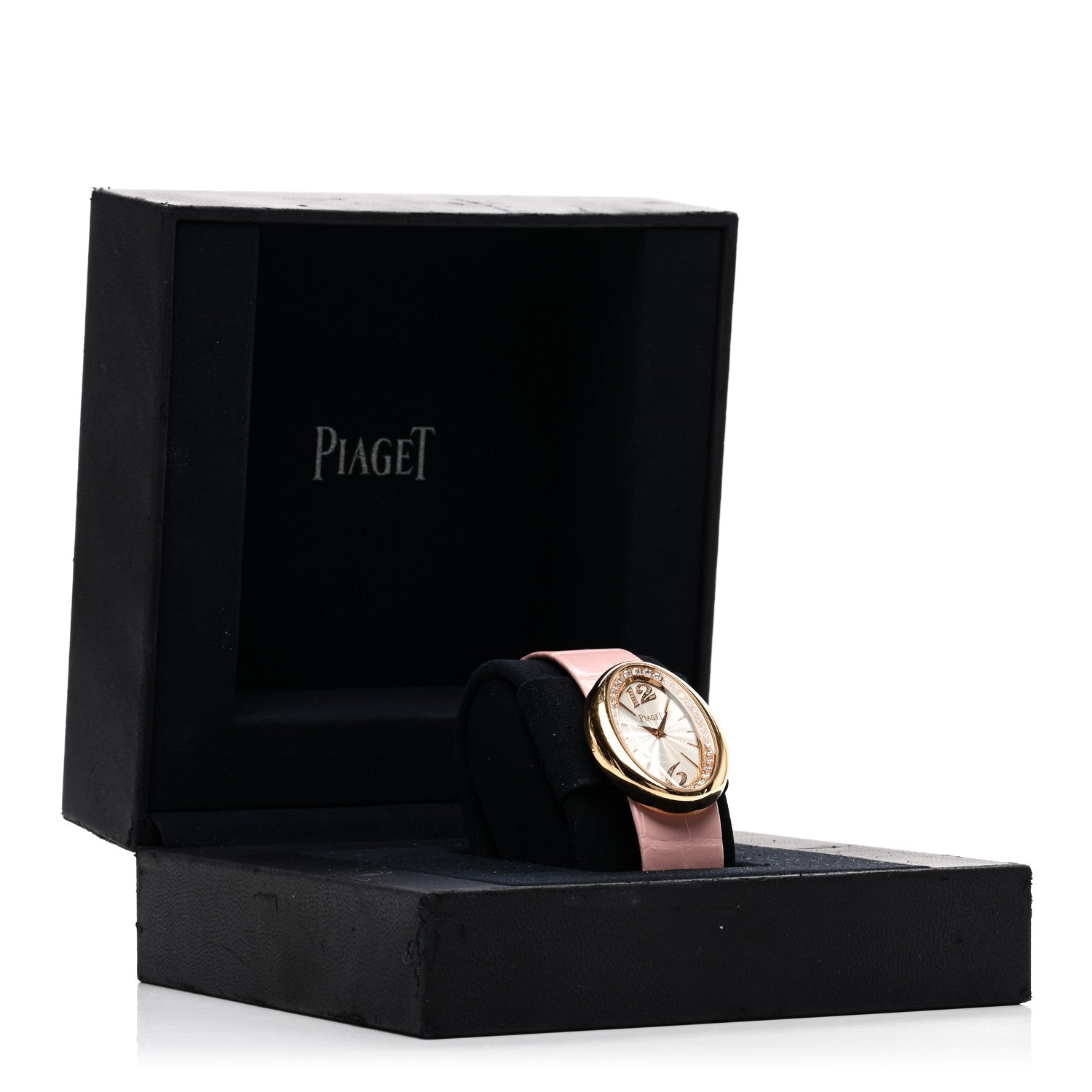 Piaget 18K Yellow Gold Alligator Diamond Bezel 31mm Limelight Magic Hour Quartz Watch 5 of 5