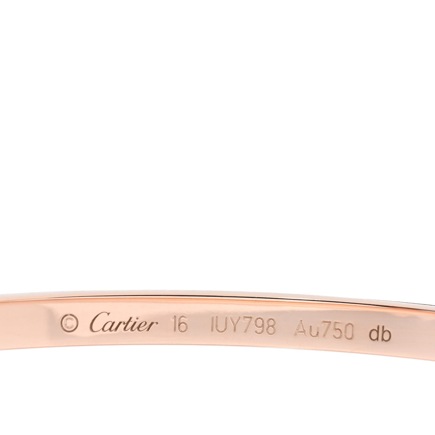 18K Pink Gold Small LOVE Bracelet 16