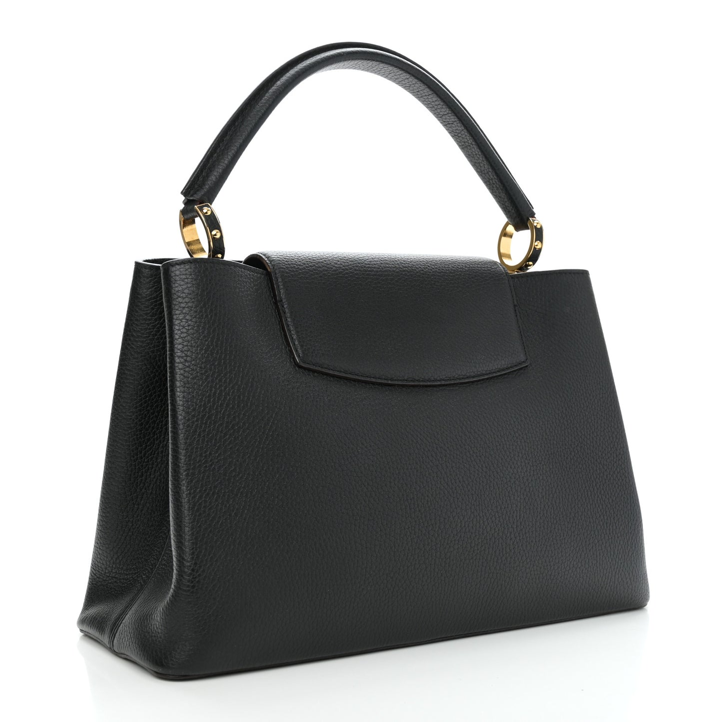 Taurillon Capucines MM  Black Fuchsia