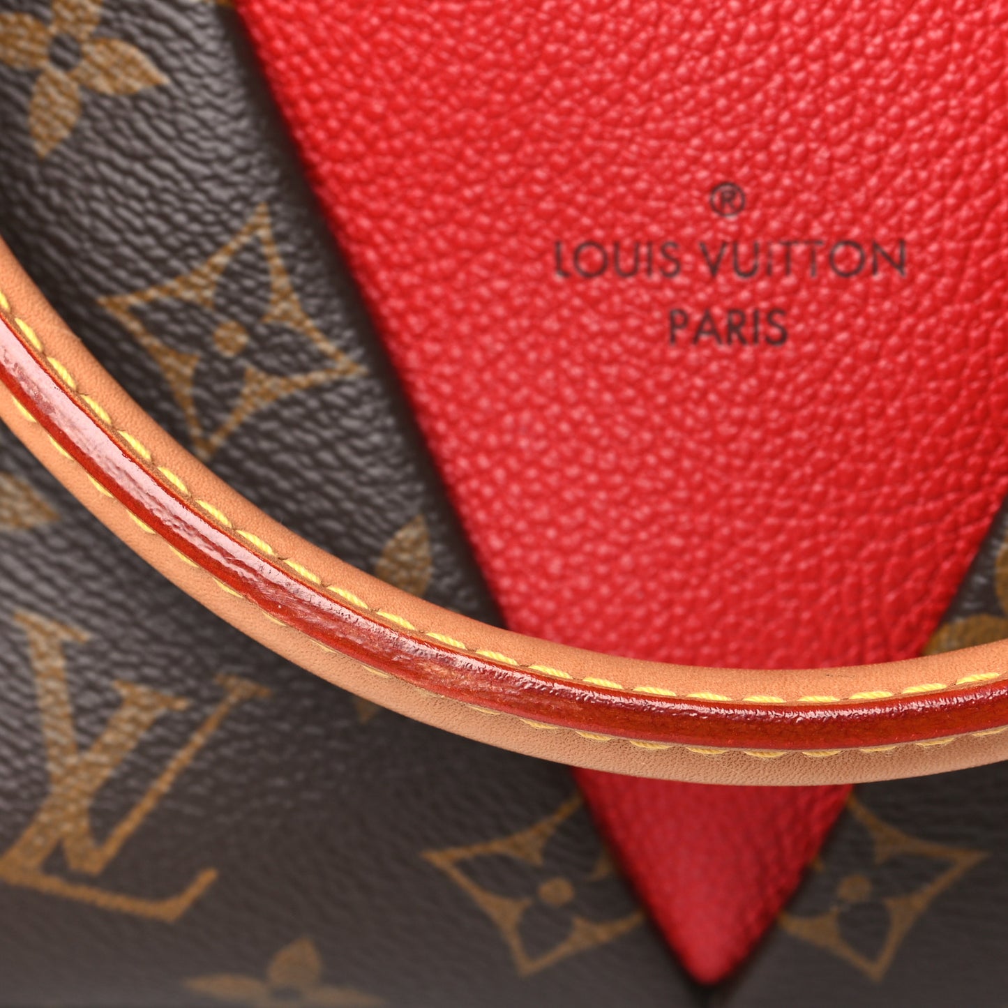 Monogram V Tote BB Cherry