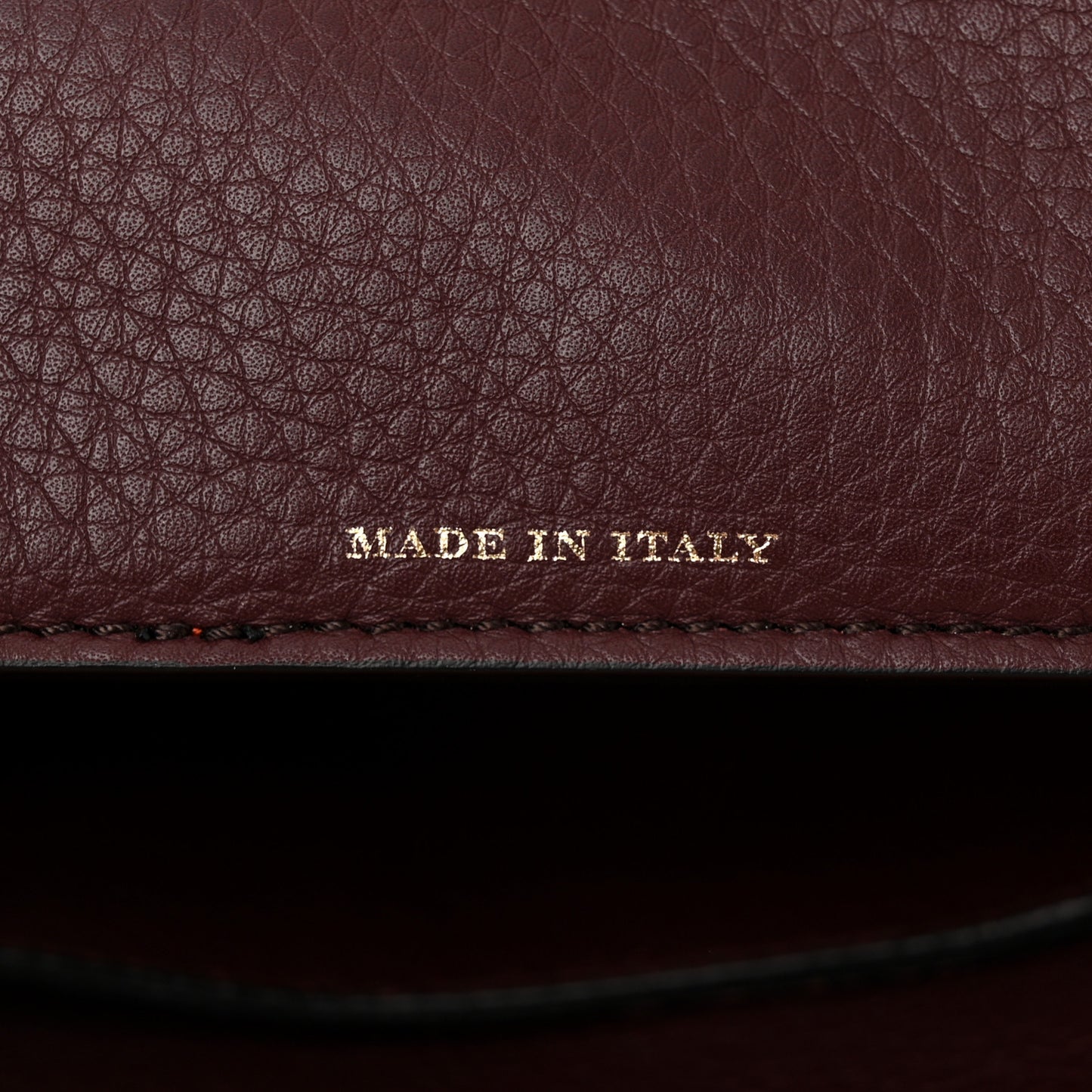 Grainy Calfskin Baby Belt Bag Deep Claret