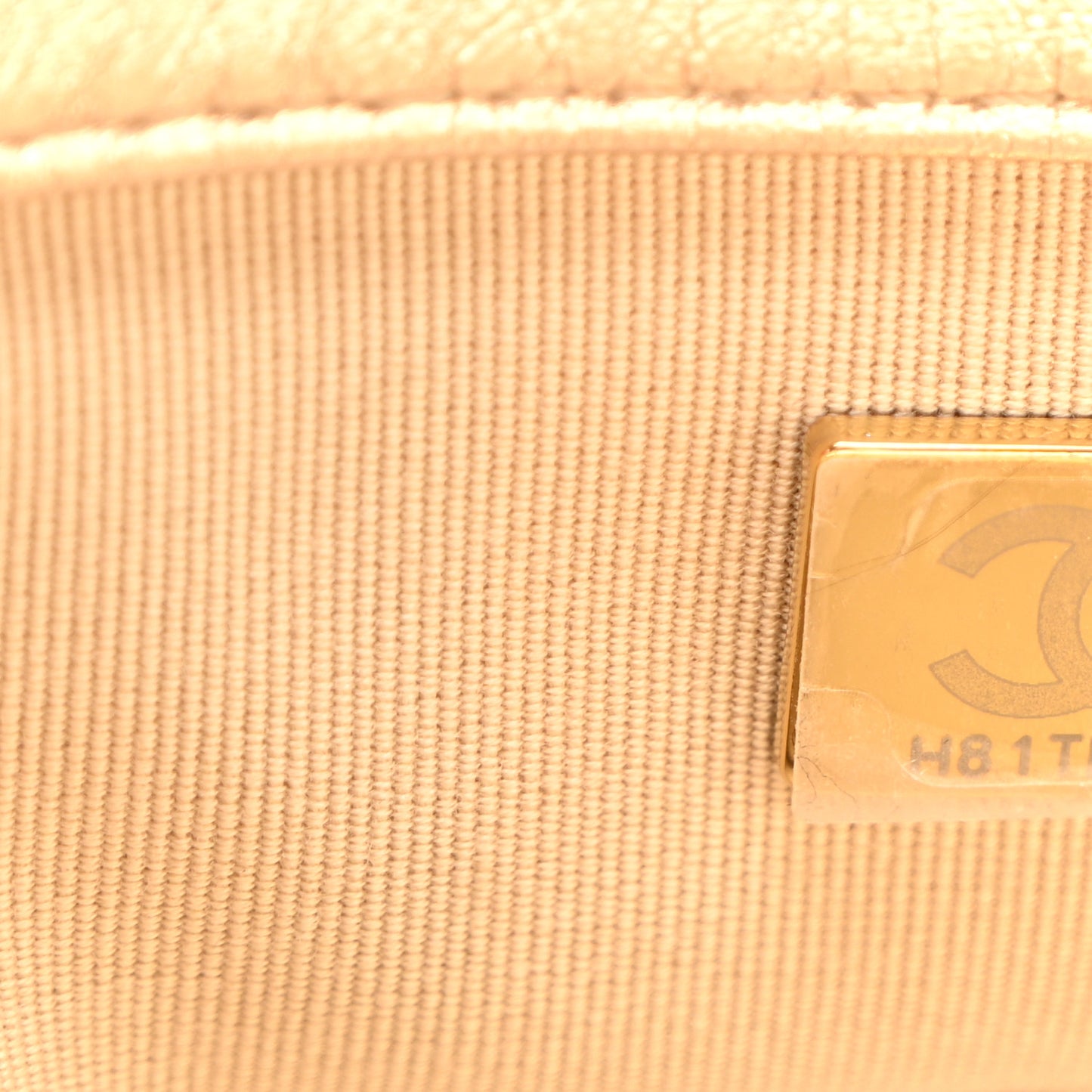 Metallic Lambskin Quilted Medium Chanel 19 Flap Gold