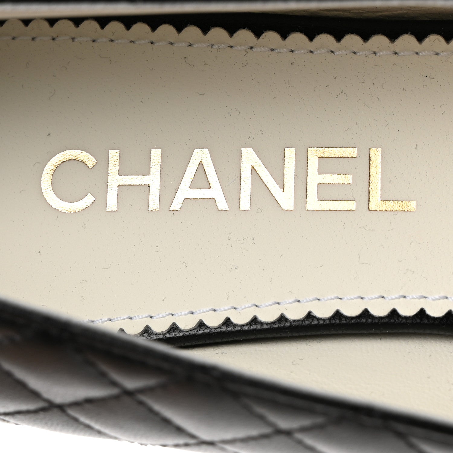 Chanel Lambskin Grosgrain Quilted Cap Toe CC Chain Pumps 41 Black 7 of 9