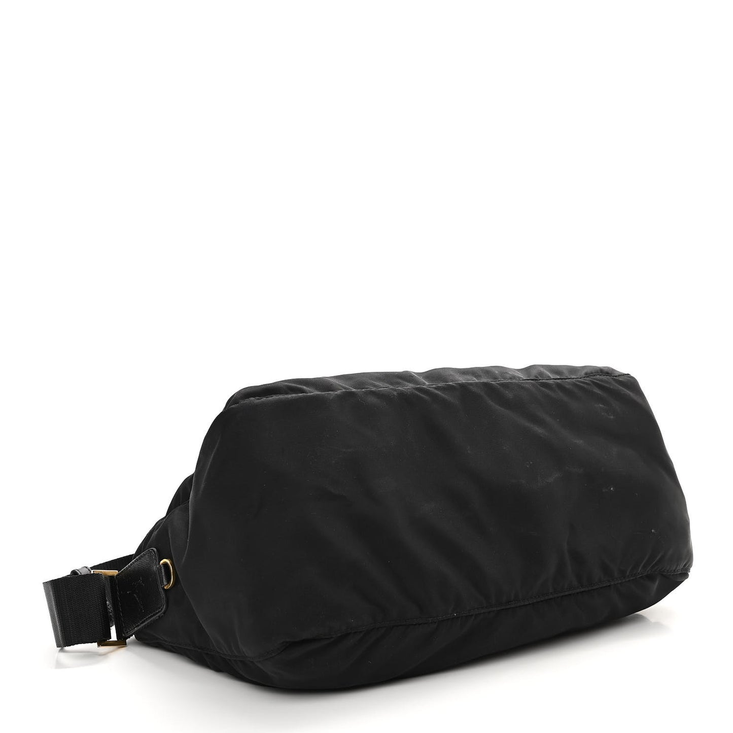 Nylon Tessuto Messenger Bag Black