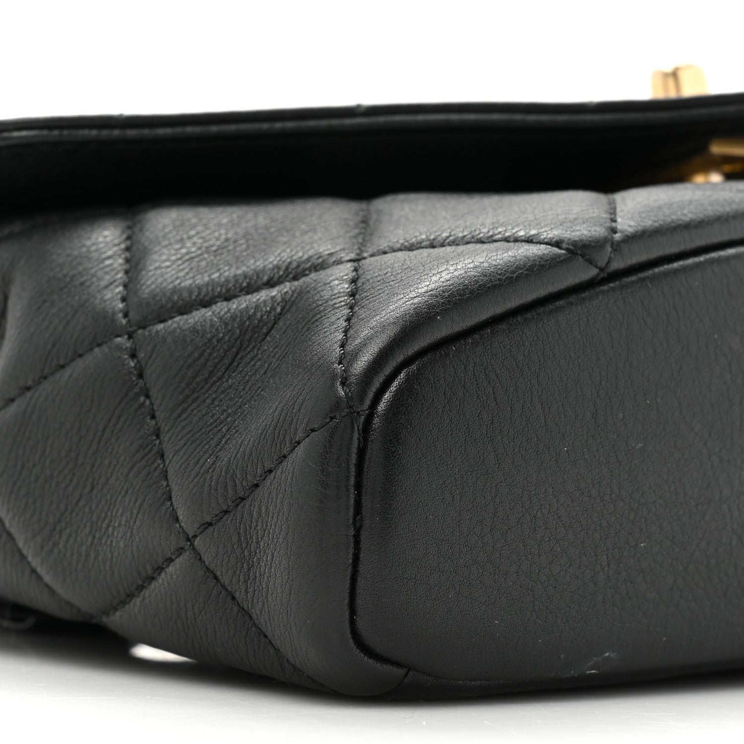 Chanel Calfskin Quilted Carry With Chic Flap Waist Bag With Chain Black 9 of 11
