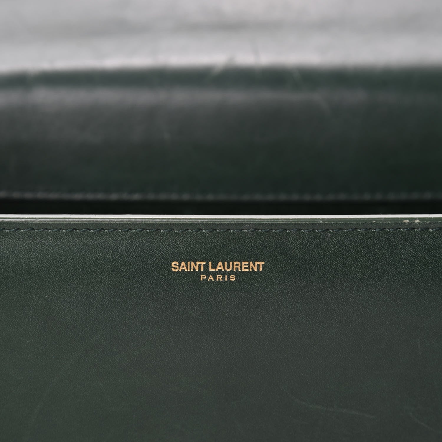 Saint Laurent Calfskin Medium Classic Betty Dark Green 16 of 18