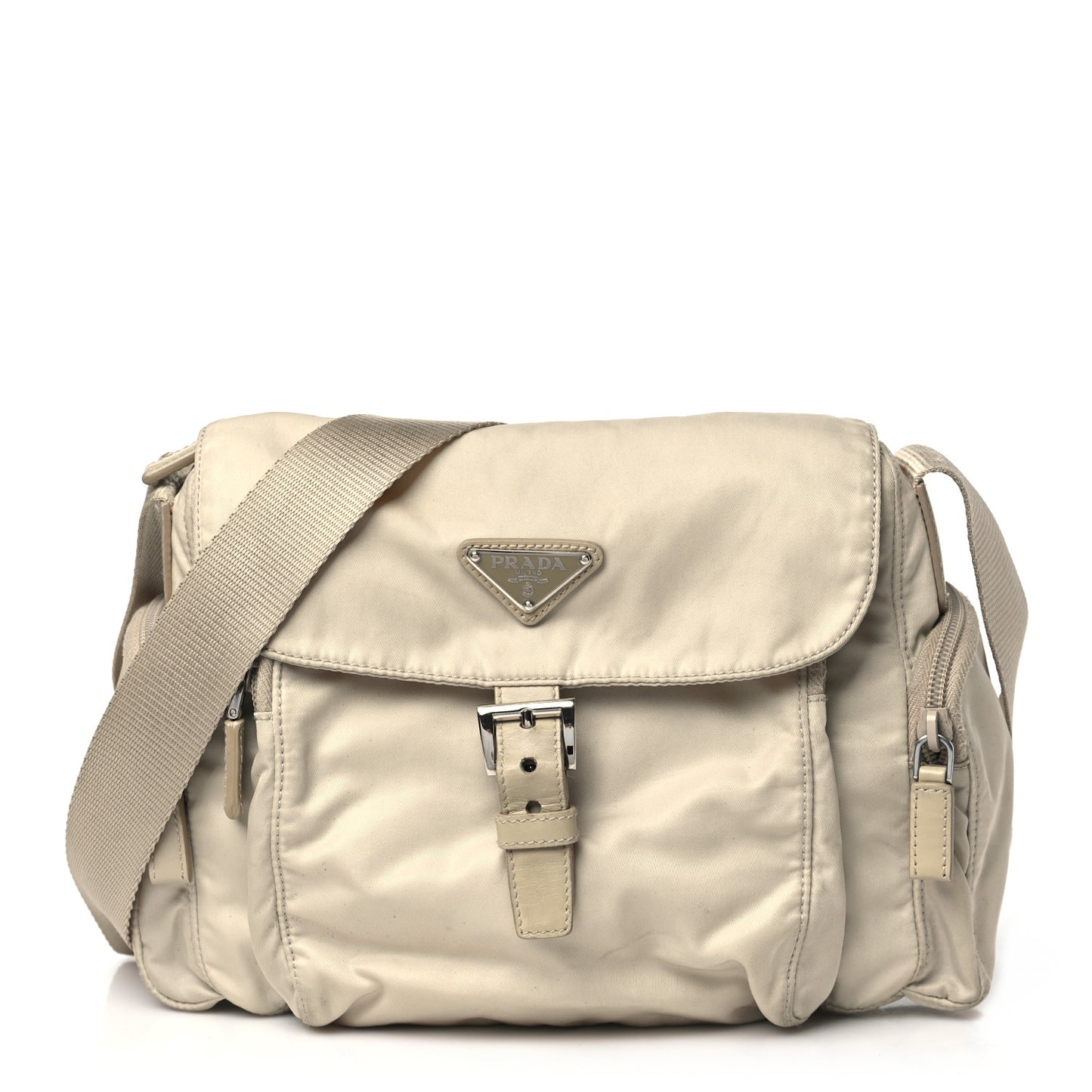 Nylon Vela Single Buckle Messenger Bag Deserto