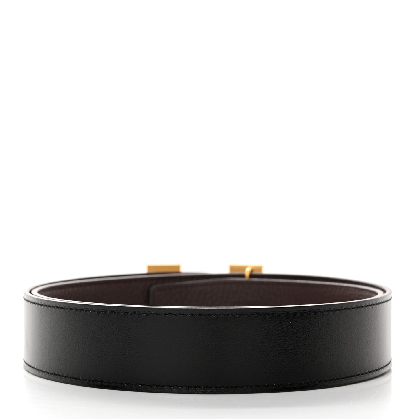 Box Togo Reversible 32mm H Belt Black Chocolate