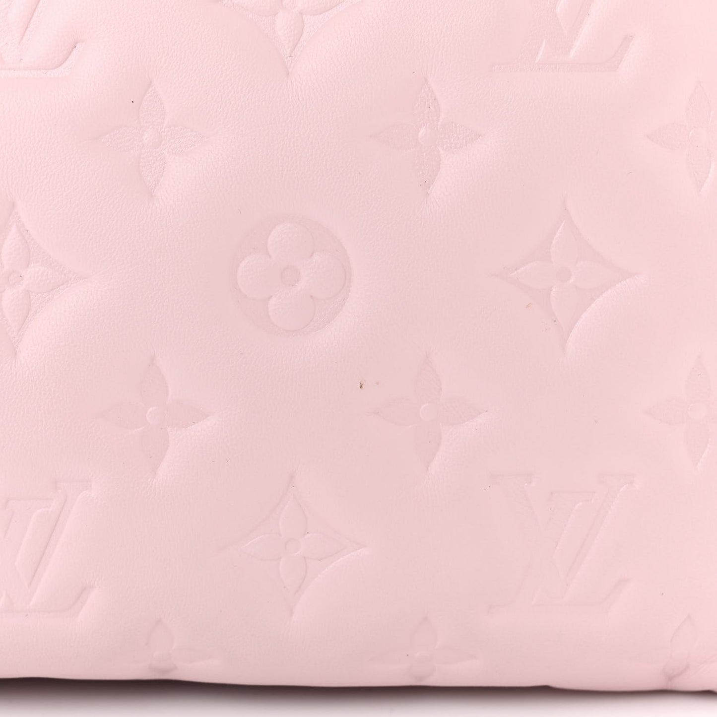 Lambskin Embossed Monogram Coussin PM Rose
