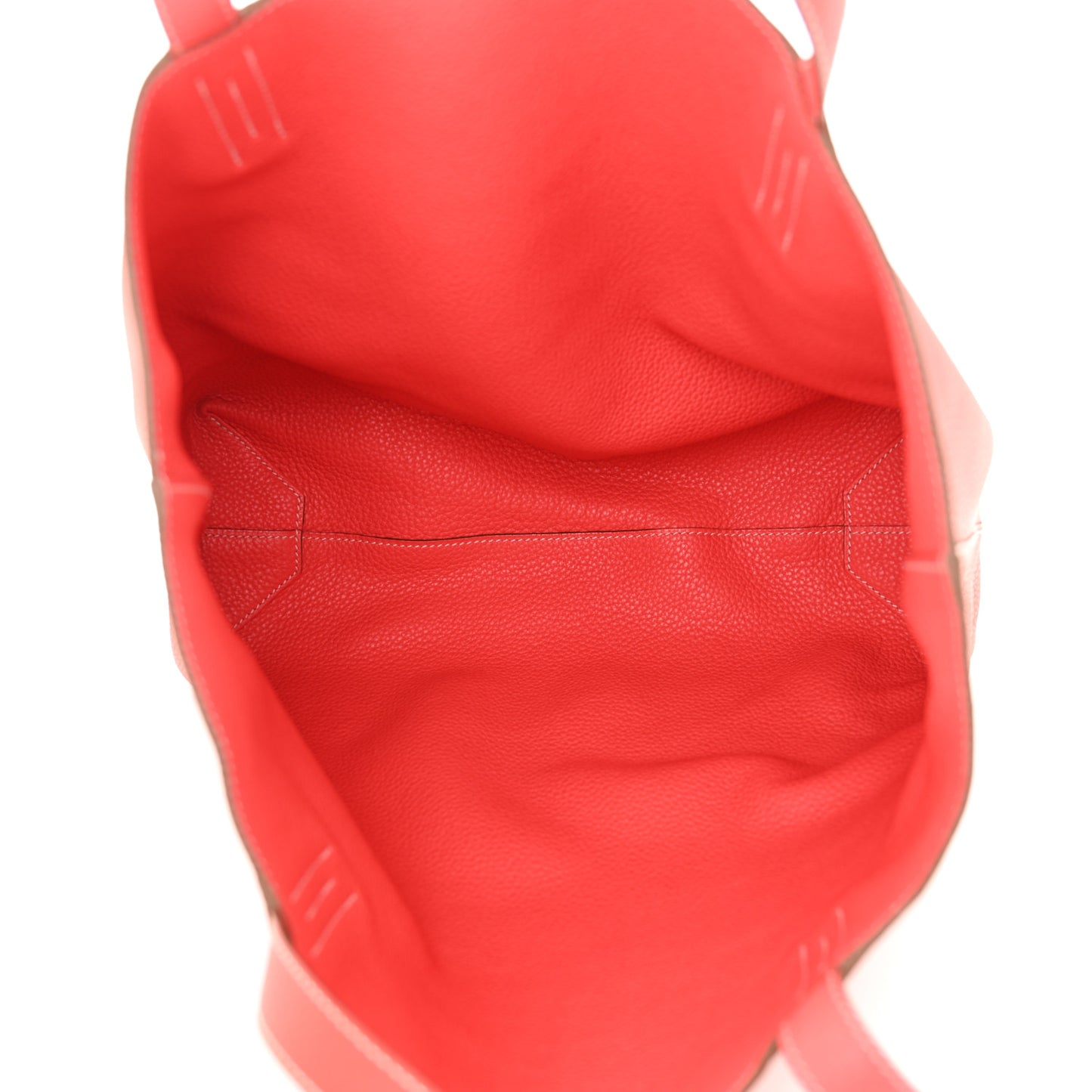 Taurillon Clemence Double Sens Reversible Tote 36 Sanguine Rose Jaipur