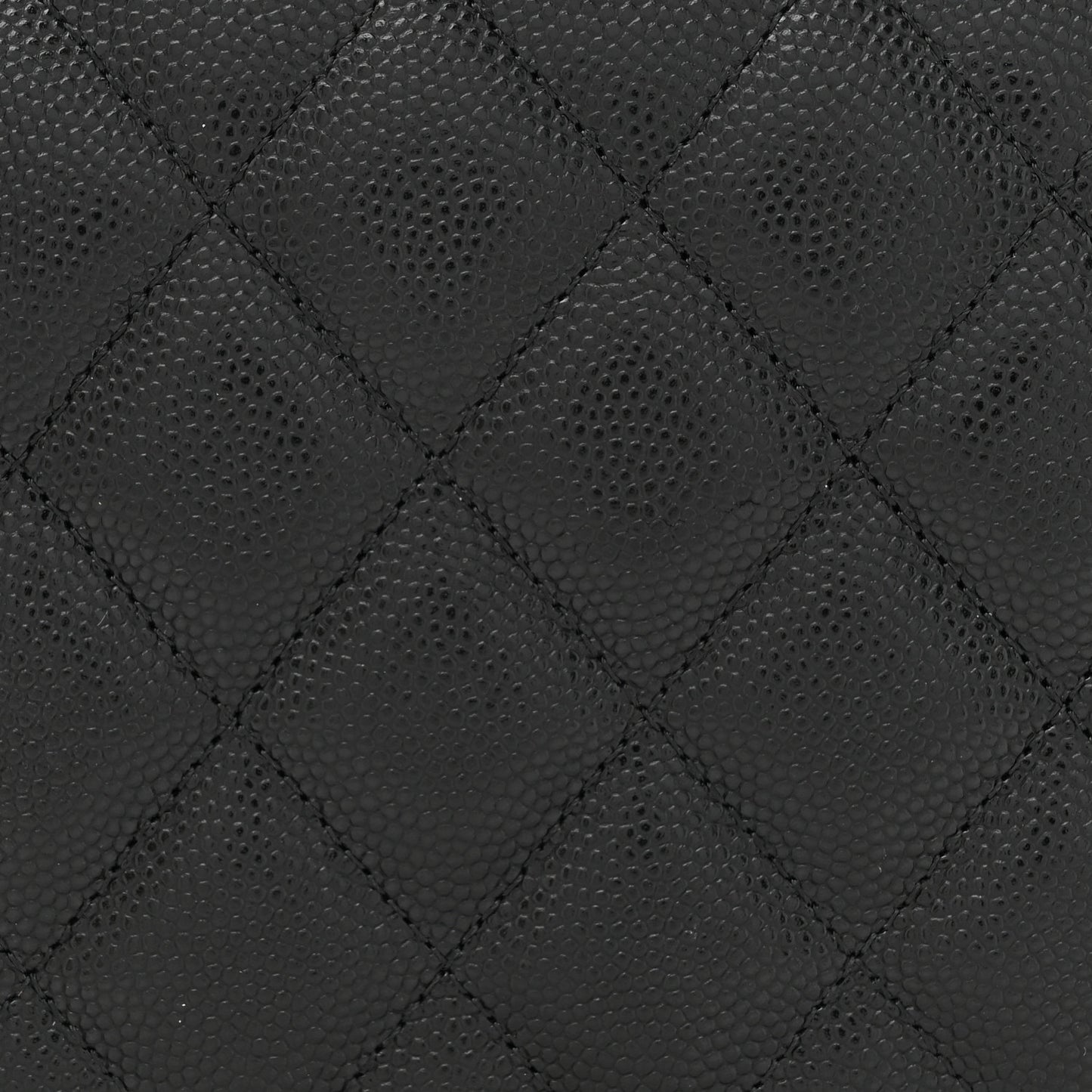 Caviar Quilted Boy Wallet On Chain WOC Black