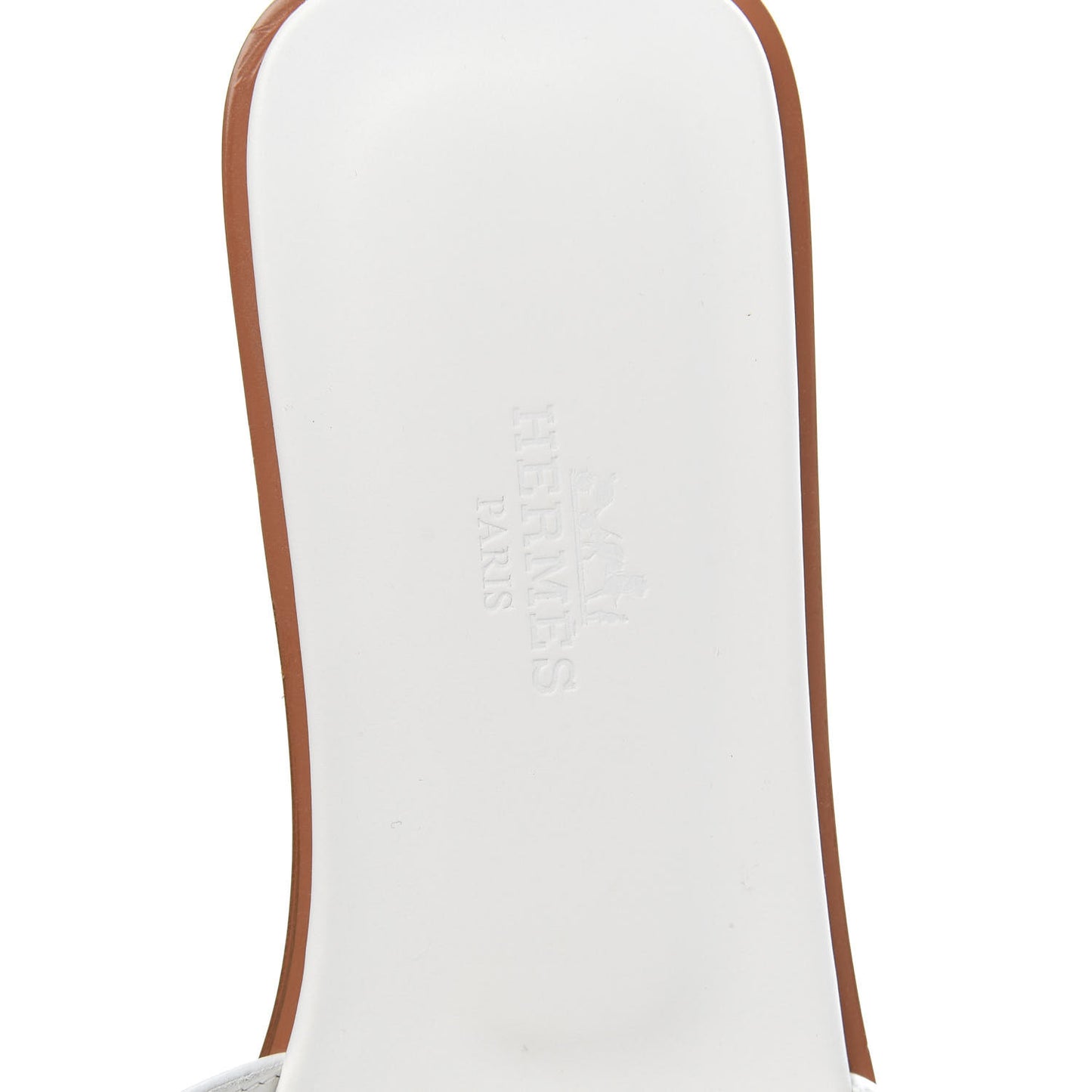 Box Calfskin Oran Sandals 37 White