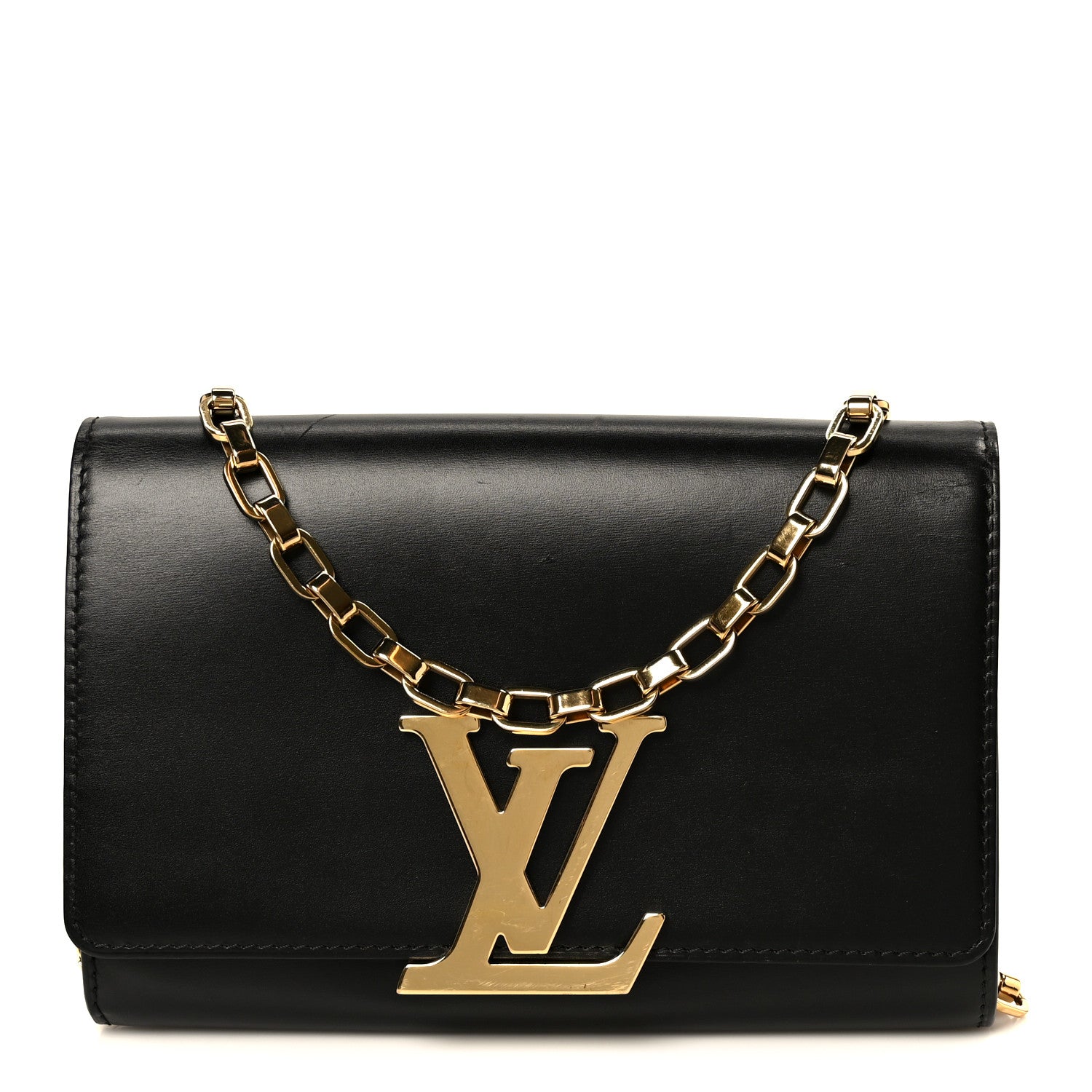 Louis Vuitton Calfskin Chain Louise GM Black 1855937 – FASHIONPHILE