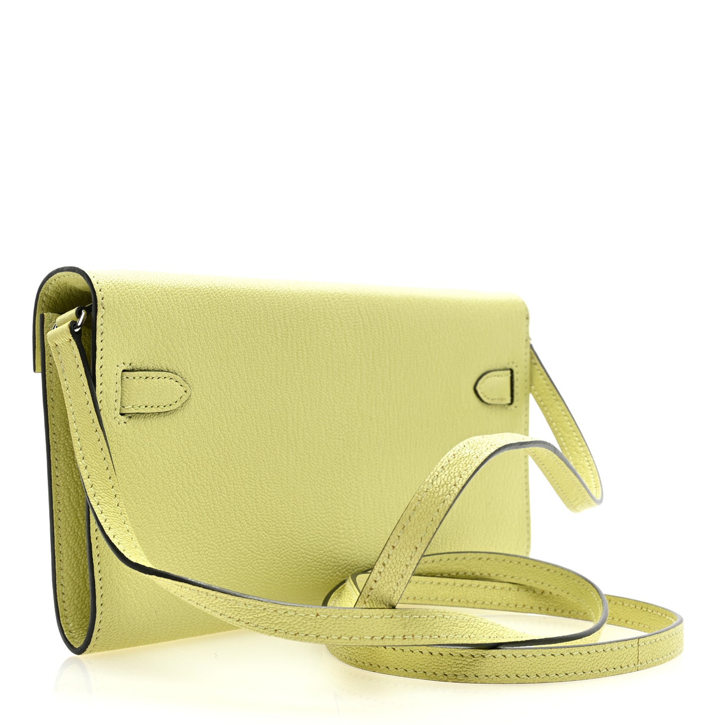 Chevre Mysore Kelly Wallet To Go Jaune Bourgeon