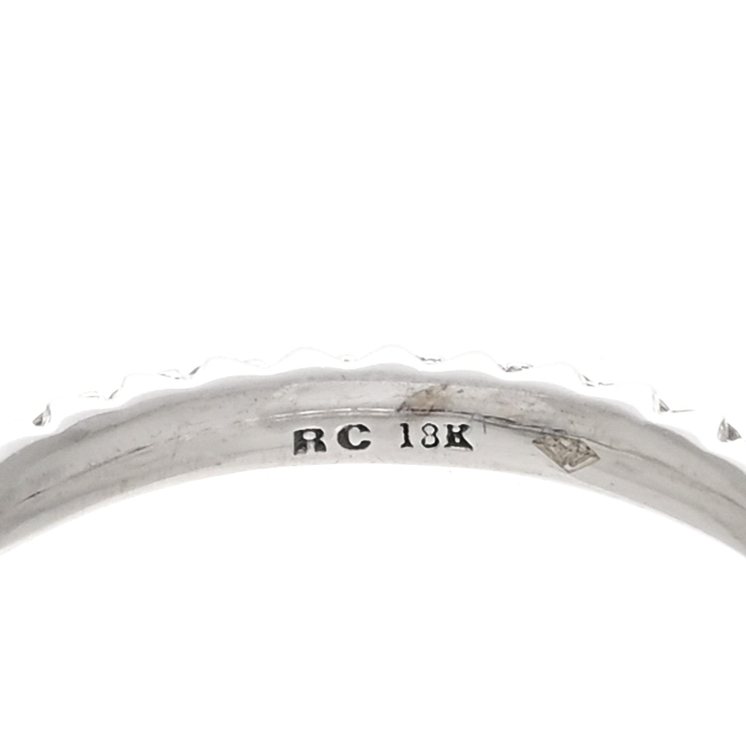 Roberto Coin 18K White Gold Diamond XS Hoop Pave Earrings 4 of 4