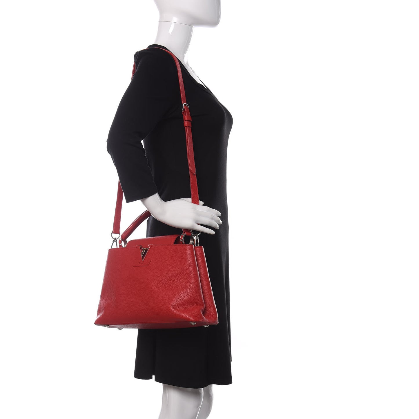 Taurillon Capucines PM Rubis
