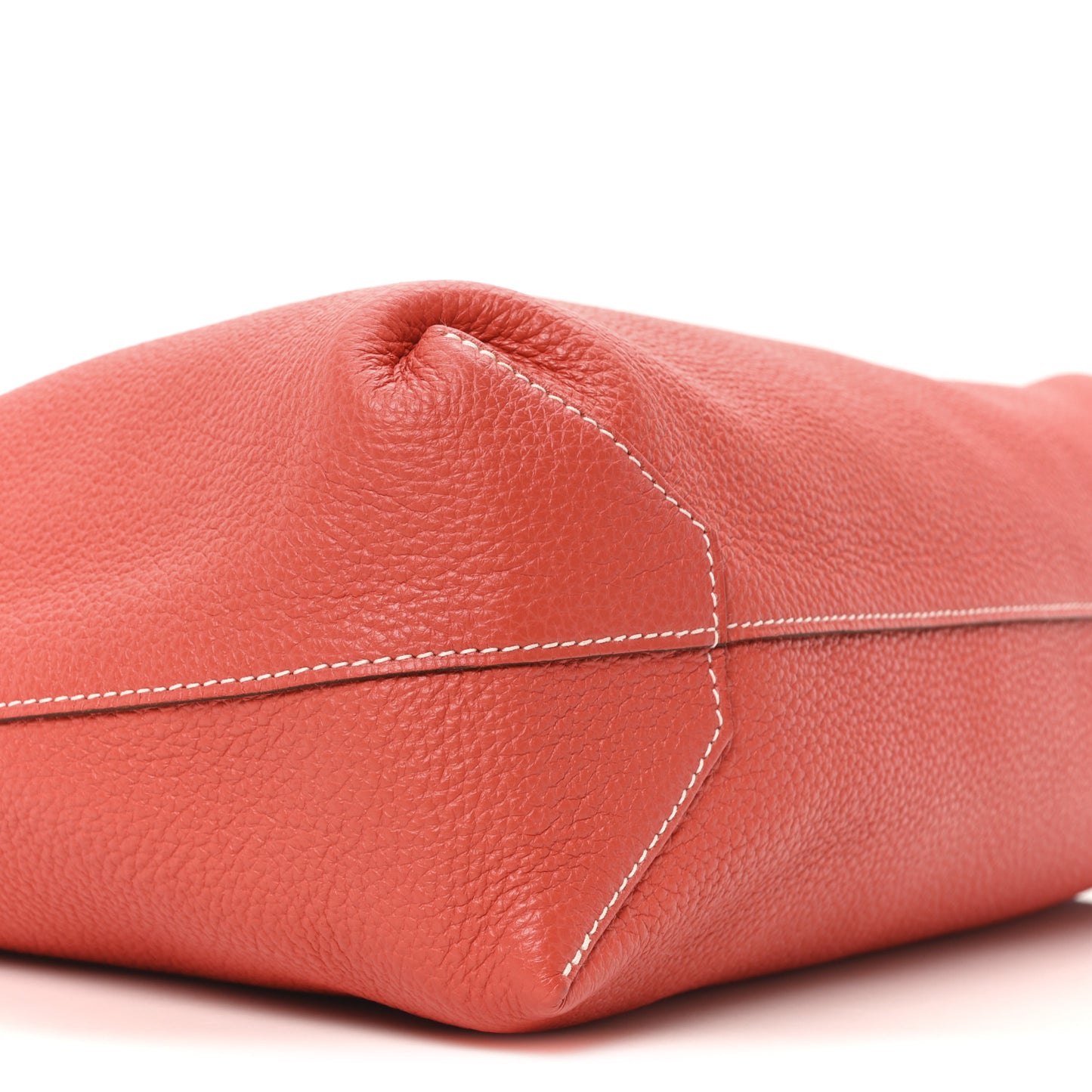 Taurillon Clemence Swift Double Sens 45 Reversible Tote Sanguine Rouge Pivoine