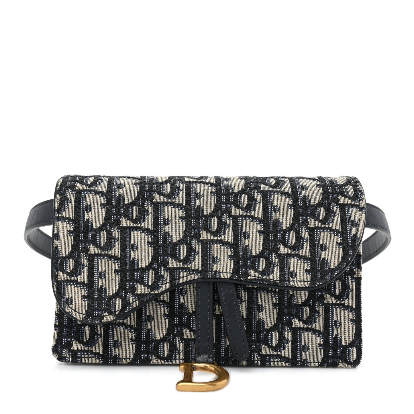Oblique Saddle Belt Bag Blue