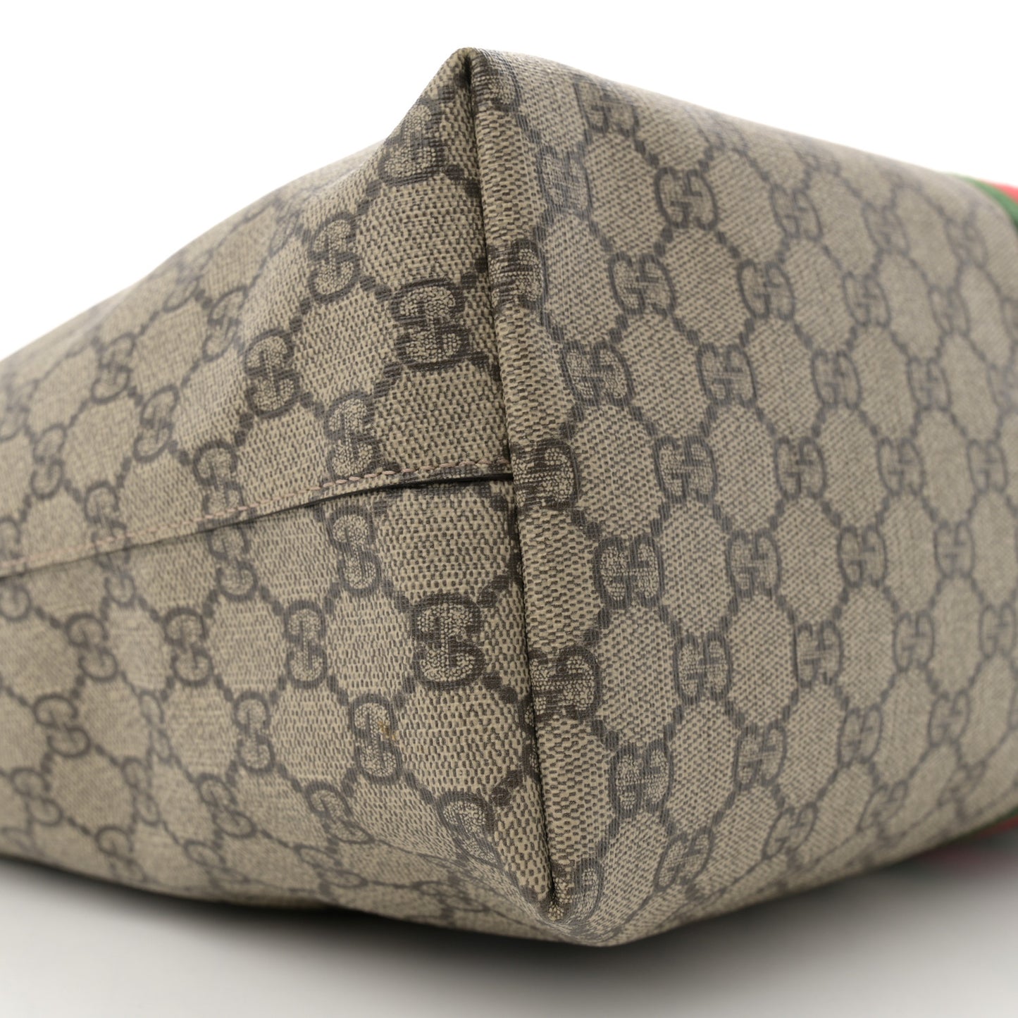 GG Supreme Monogram Medium Ophidia Shopping Tote Brown