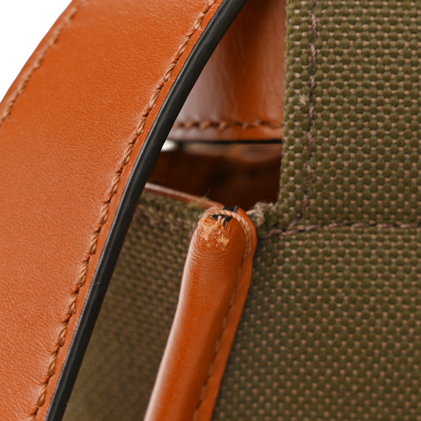 Canvas Calfskin Medium 3 Pocket Peekaboo Iconic Satchel Amazzonia Cuoio