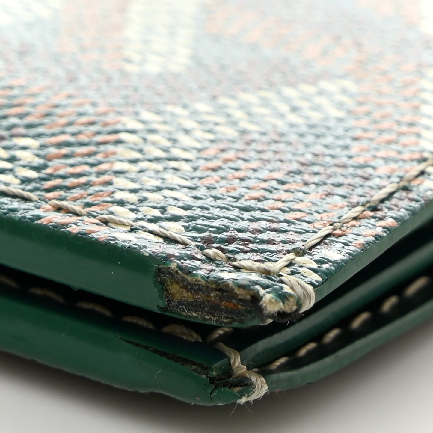 Goyardine Bi-Fold Victoire PM Wallet Green