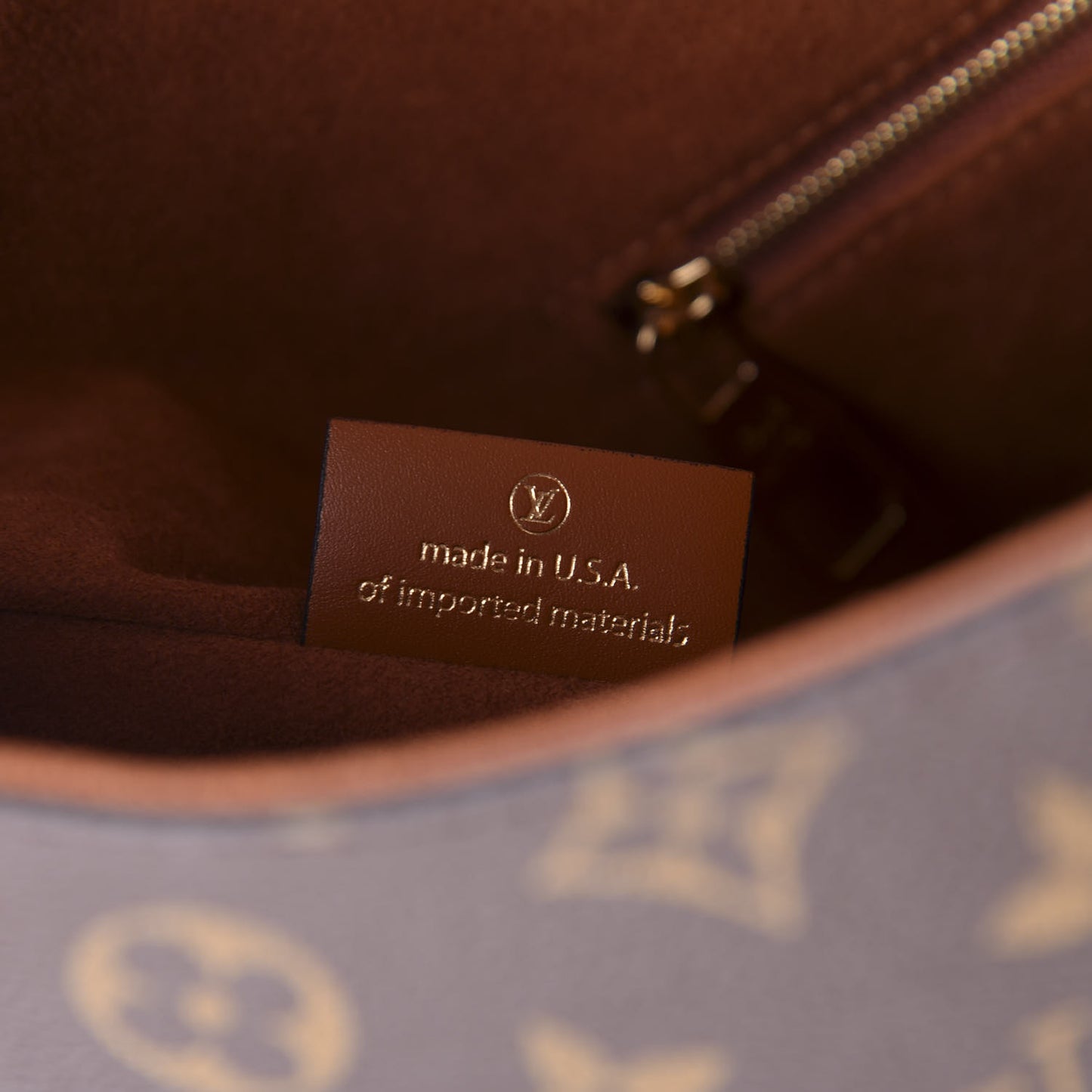 Monogram Flower Hobo Caramel