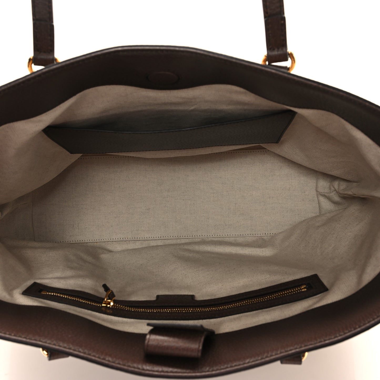 Monogram Jumbo GG Textured Dollar Calfskin Web Medium Ophidia Shopping Tote Camel Ebony