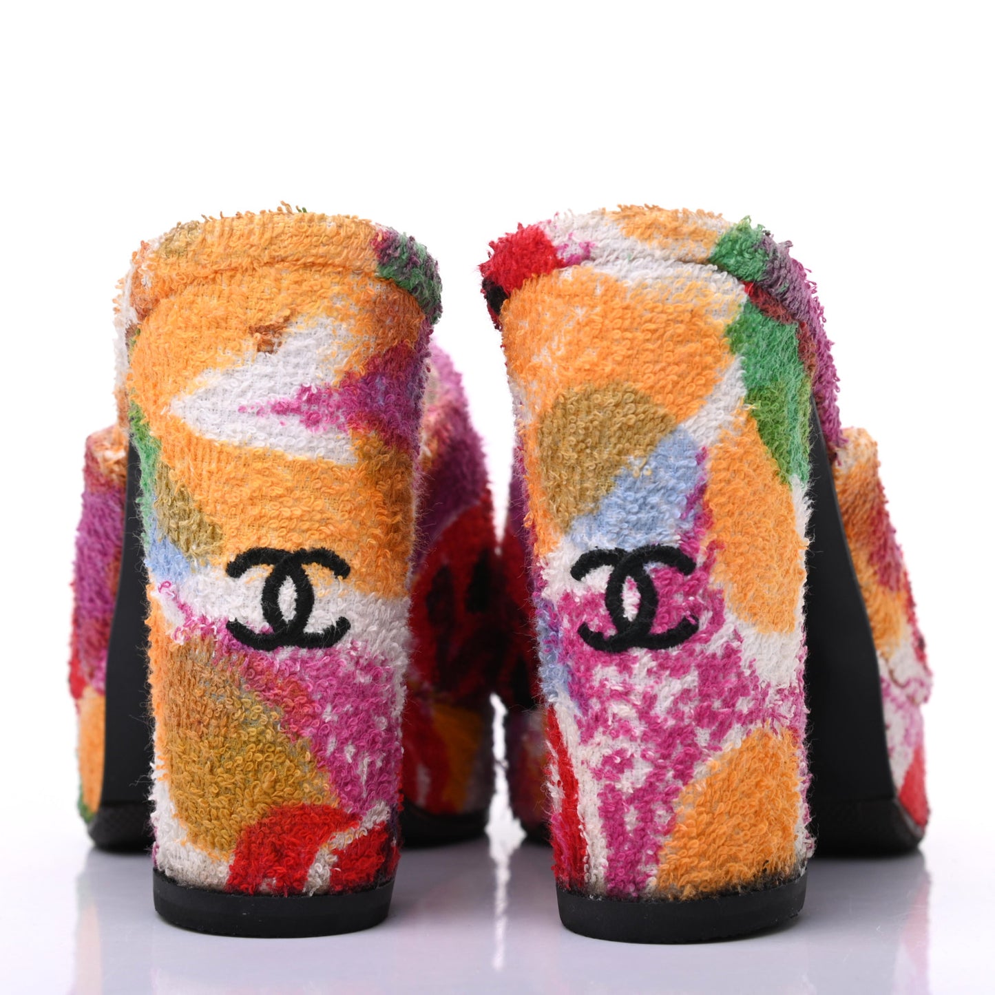 Terry Cloth CC Sandal Mule 36.5 Multicolor