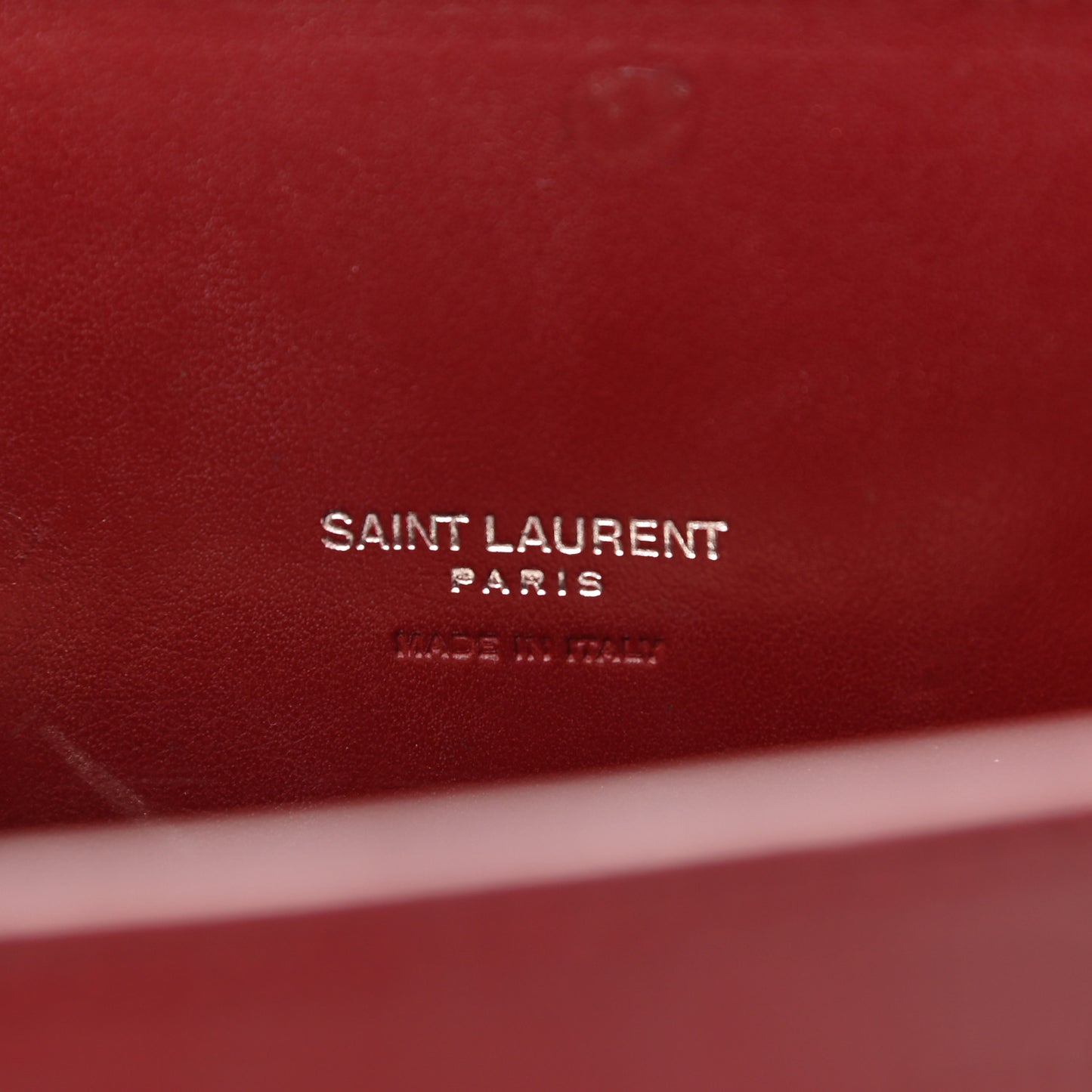 Calfskin Crocodile Embossed Small Sac de Jour Red Lacquer