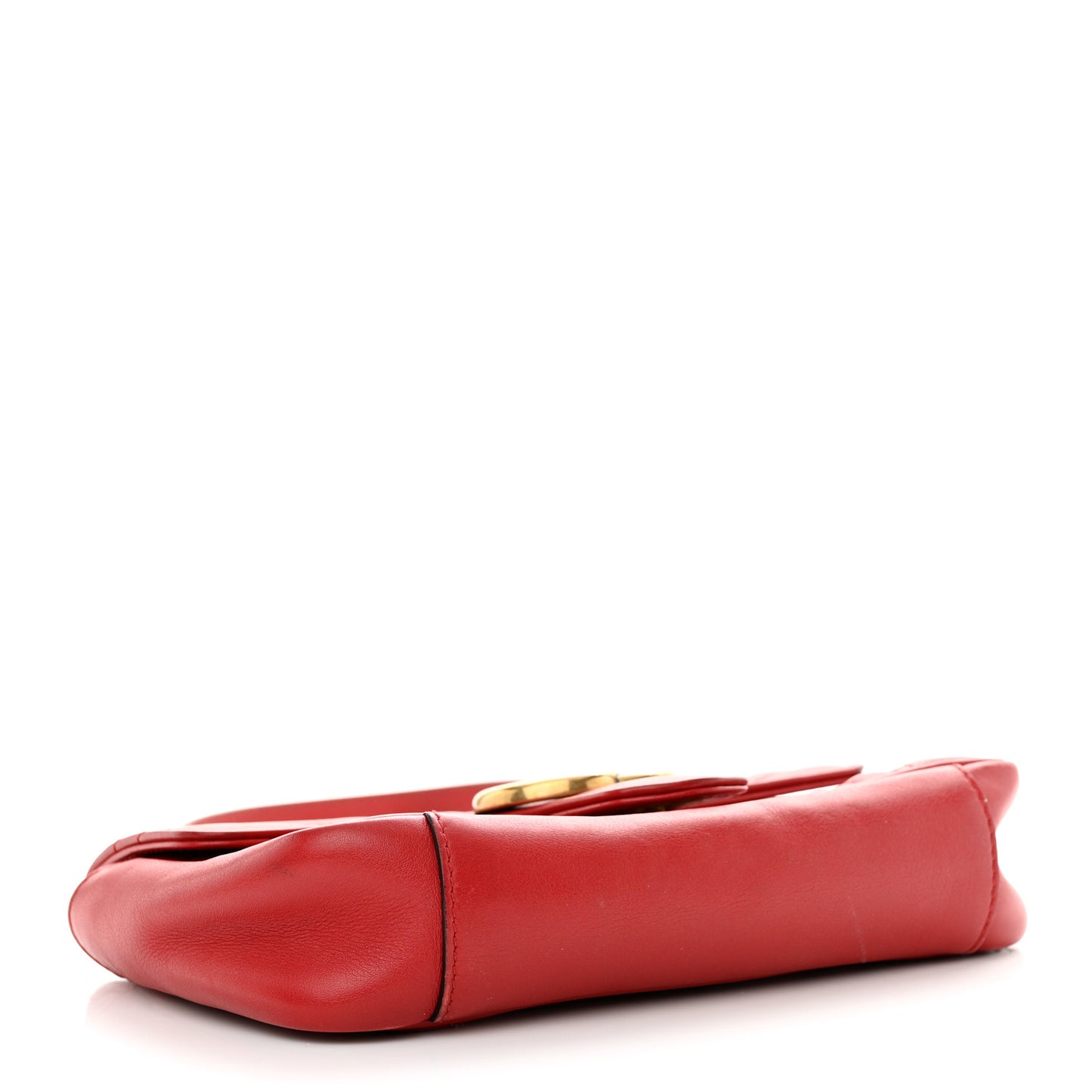 Calfskin Matelasse Mini GG Marmont Shoulder Bag Hibiscus Red