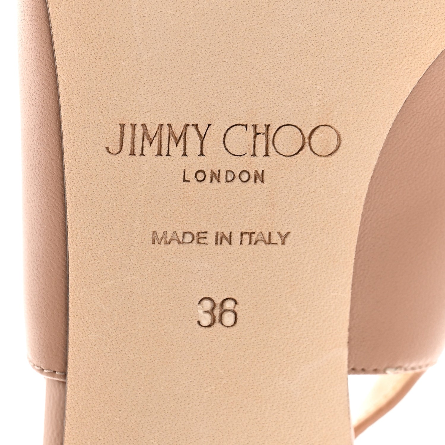Jimmy Choo Calfskin Cheri 65 Slingback Pumps 36 Powder Pink 6 of 8