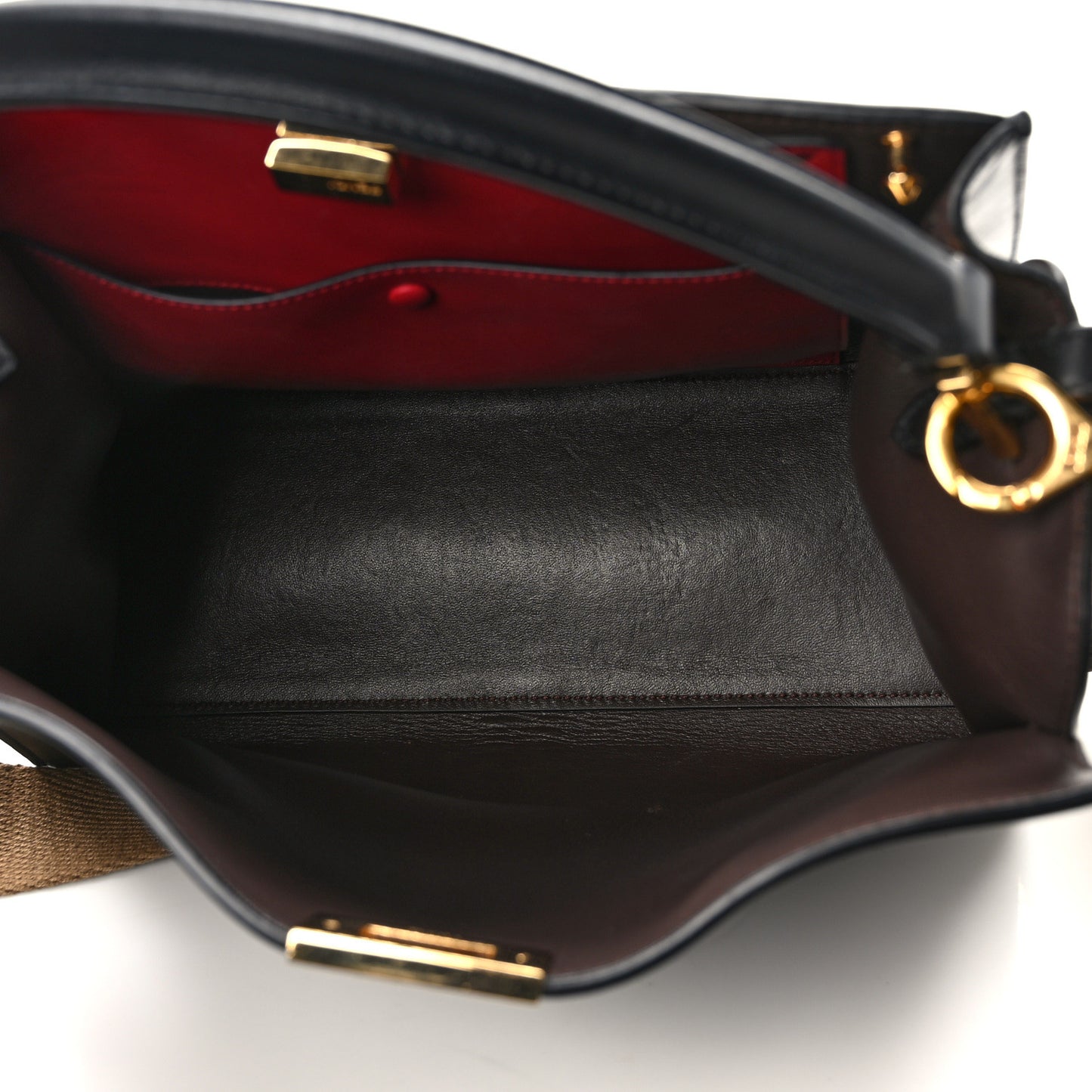 Vitello Seta Century Medium Peekaboo X-Lite Black Fragola