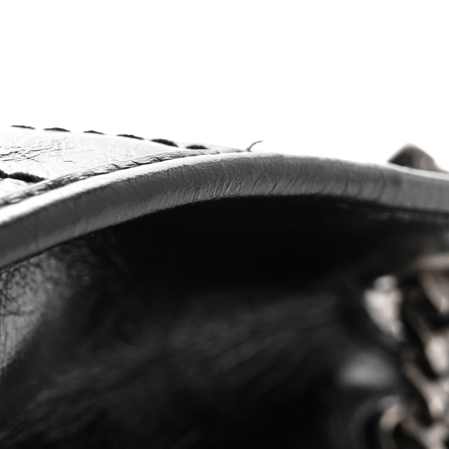 Saint Laurent Crinkled Calfskin Matelasse Monogram Large Niki Shopper Tote Black 11 of 11