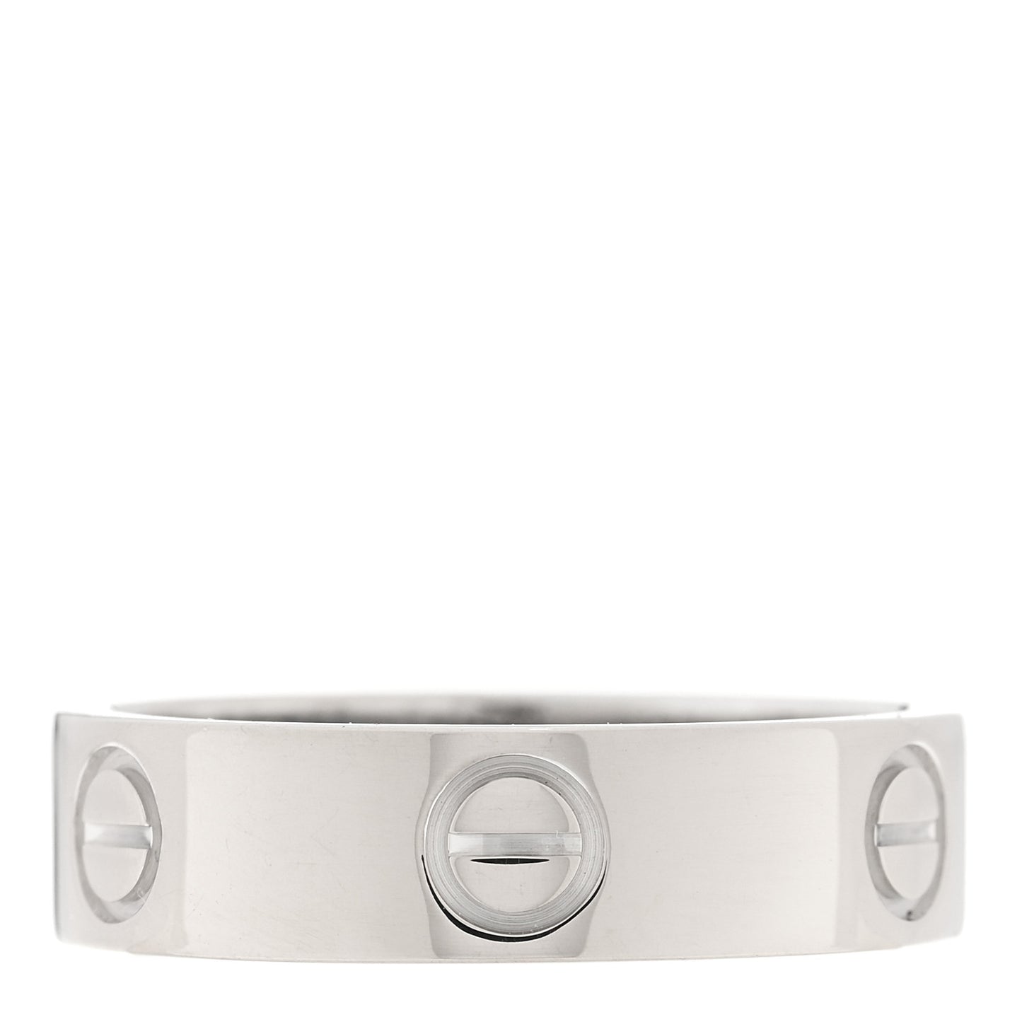 18K White Gold 5.5 LOVE Ring 56 7.75