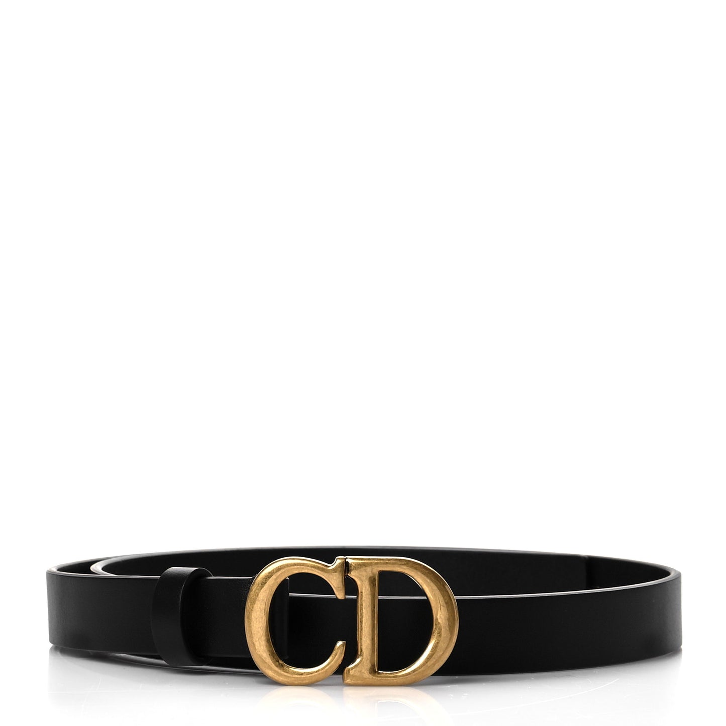 Calfskin CD Belt 70 Black