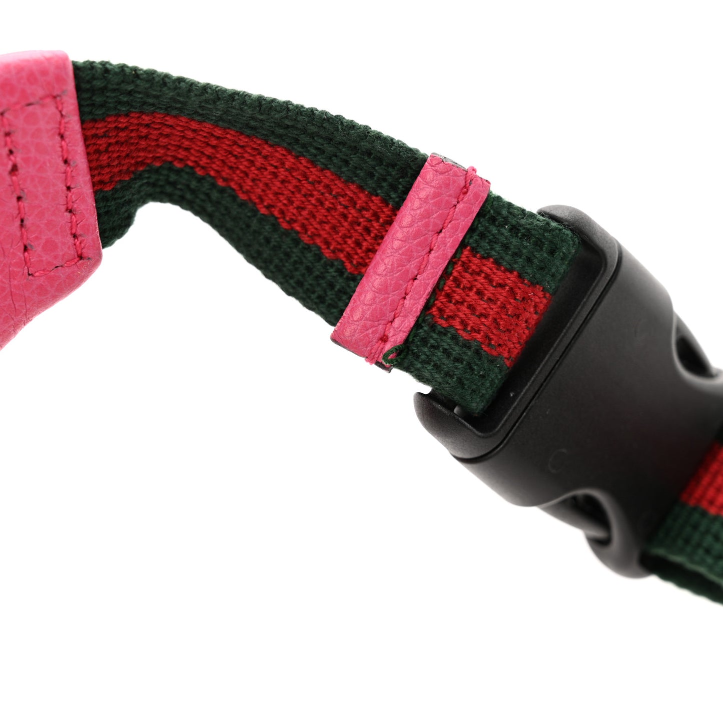 Grained Calfskin Small Logo Belt Bag Box Pink Green