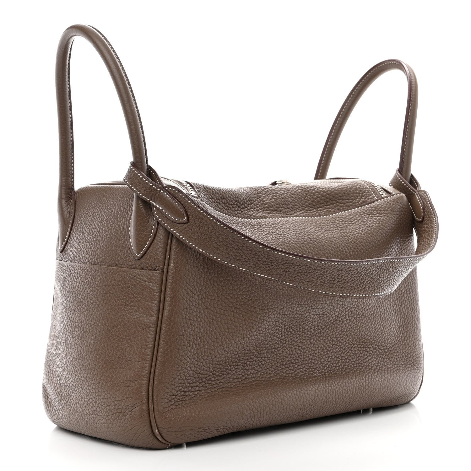 Hermes Taurillon Clemence Lindy 30 Etoupe 3 of 11
